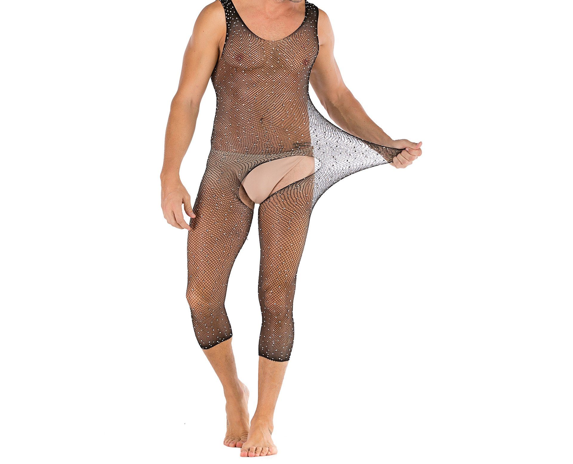 HOTFUN Lange Unterhose »Transparent Männer Body Unterwäsche Bodystocking  Herren Bodysuit Overall Jumpsuit Ganzkörperanzug Strumpfhosen« online  kaufen | OTTO