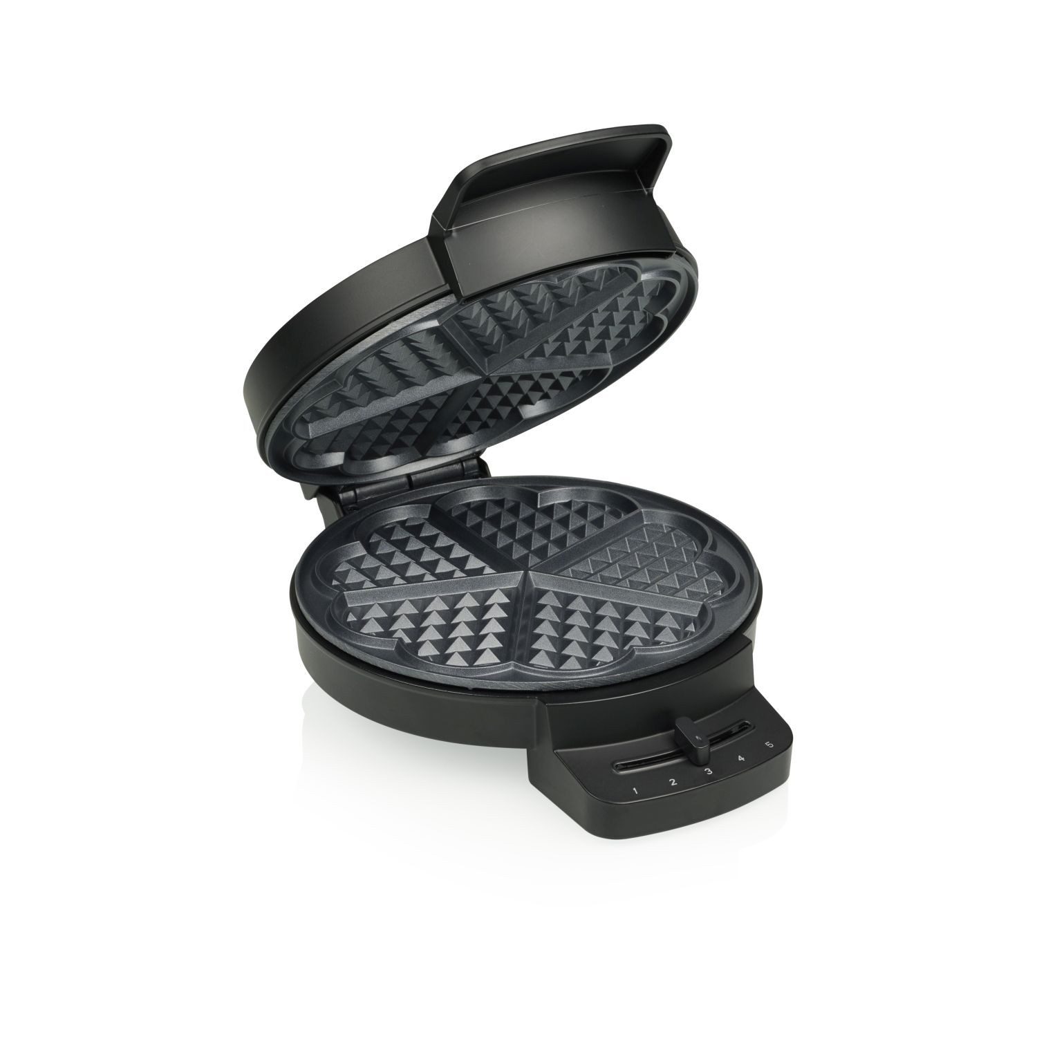 PRINCESS Waffeleisen 01.132378.01.001, 1000 W, 5 herzförmige Waffeln pro Portion - 1000 Watt