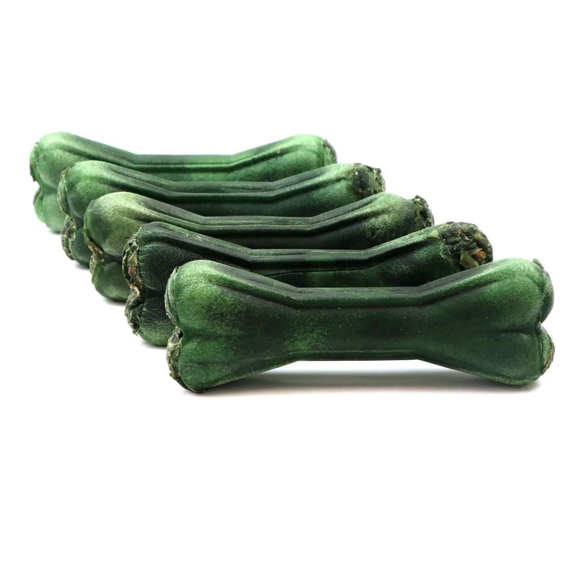 DOGBOSS DOGBOSS 100% Natur gefüllte Kauknochen, hergestellt in EU 5er Set Dental Salbei 22 cm, Snack für: Hunde