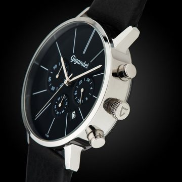 Gigandet Chronograph Minimalism, Mineralglas, Chronograph, Datumsanzeige, 24-Std. Anzeige