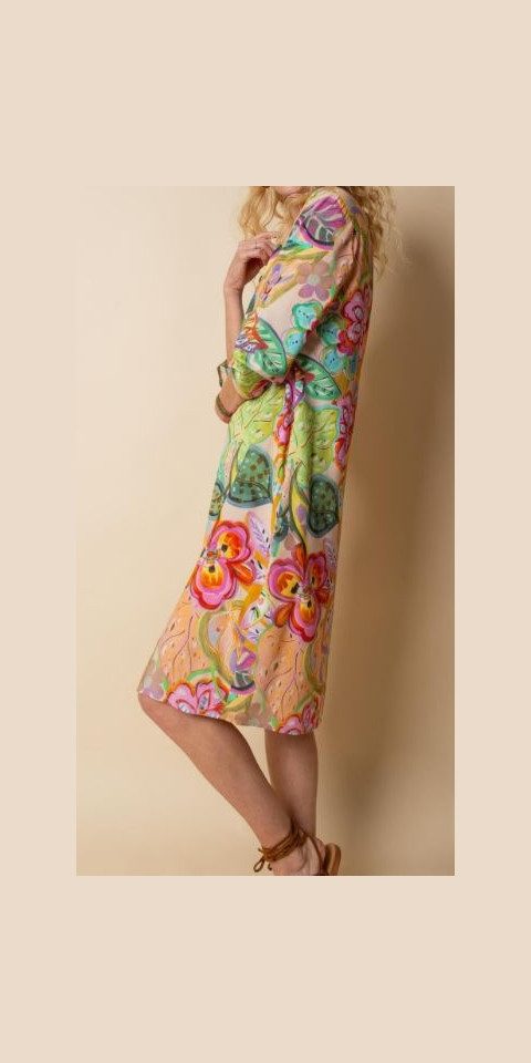 Emily Van Den Bergh Blusenkleid Kleid EMILY VAN DEN BERGH multi flowers