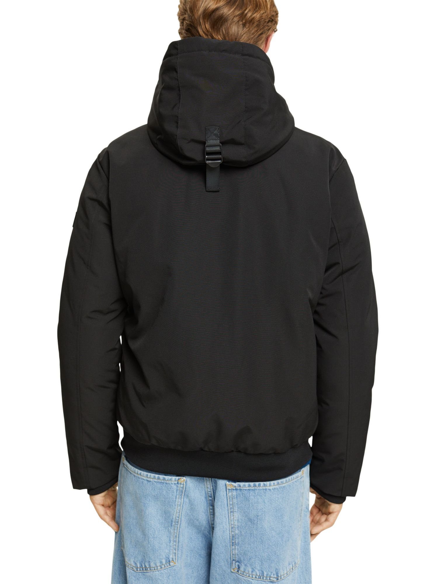 Esprit Winterjacke Jacke mit Kapuze BLACK
