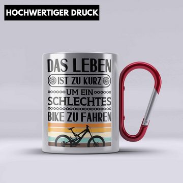 Trendation Thermotasse Fahrrad Radfahrer Geschenk Rennrad Bike Geschenkidee Edelstahl Tasse F