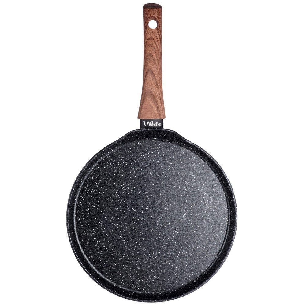 Vilde Crêpepfanne BLACK&WOOD 24 cm mit Granit-Antihaftbeschichtung, Aluminium (1-tlg), energiesparend, spülmaschinengeeignet – Bild 3 von 5