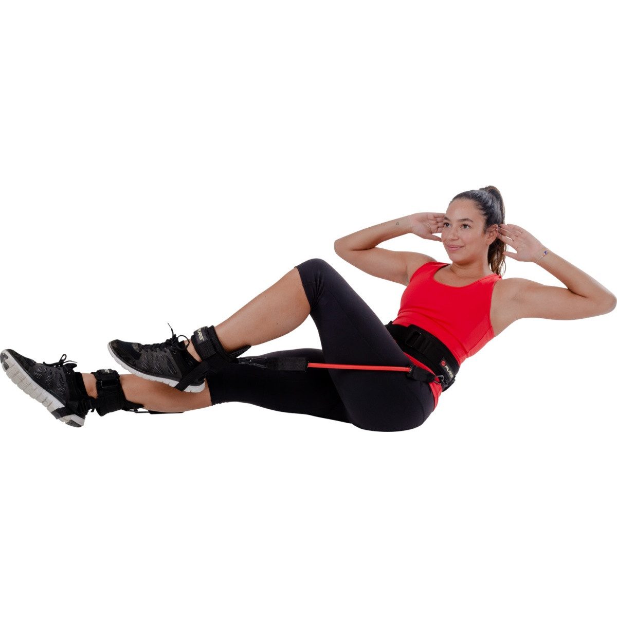 Pure 2 Improve Trainingshilfe Sprung-Trainer Set Pro (6-teilig) - schwarz/rot