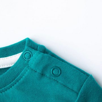suebidou Longsleeve Langarmshirt für Baby Jungen grün mit süßem Print