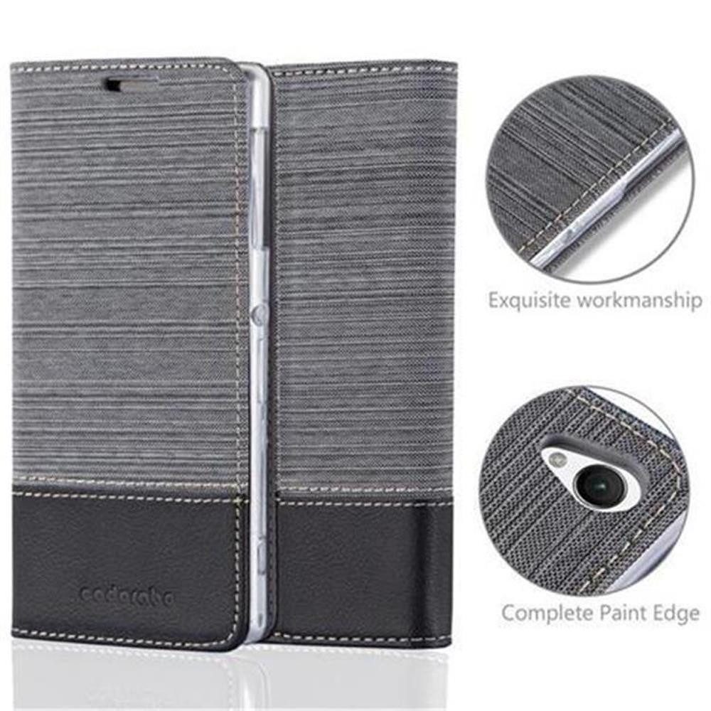 Cadorabo Handyhülle für Sony Xperia Z1 Hülle Sony Xperia Z1, Klappbare Handy Schutzhülle - Hülle - mit Standfunktion und Kartenfach