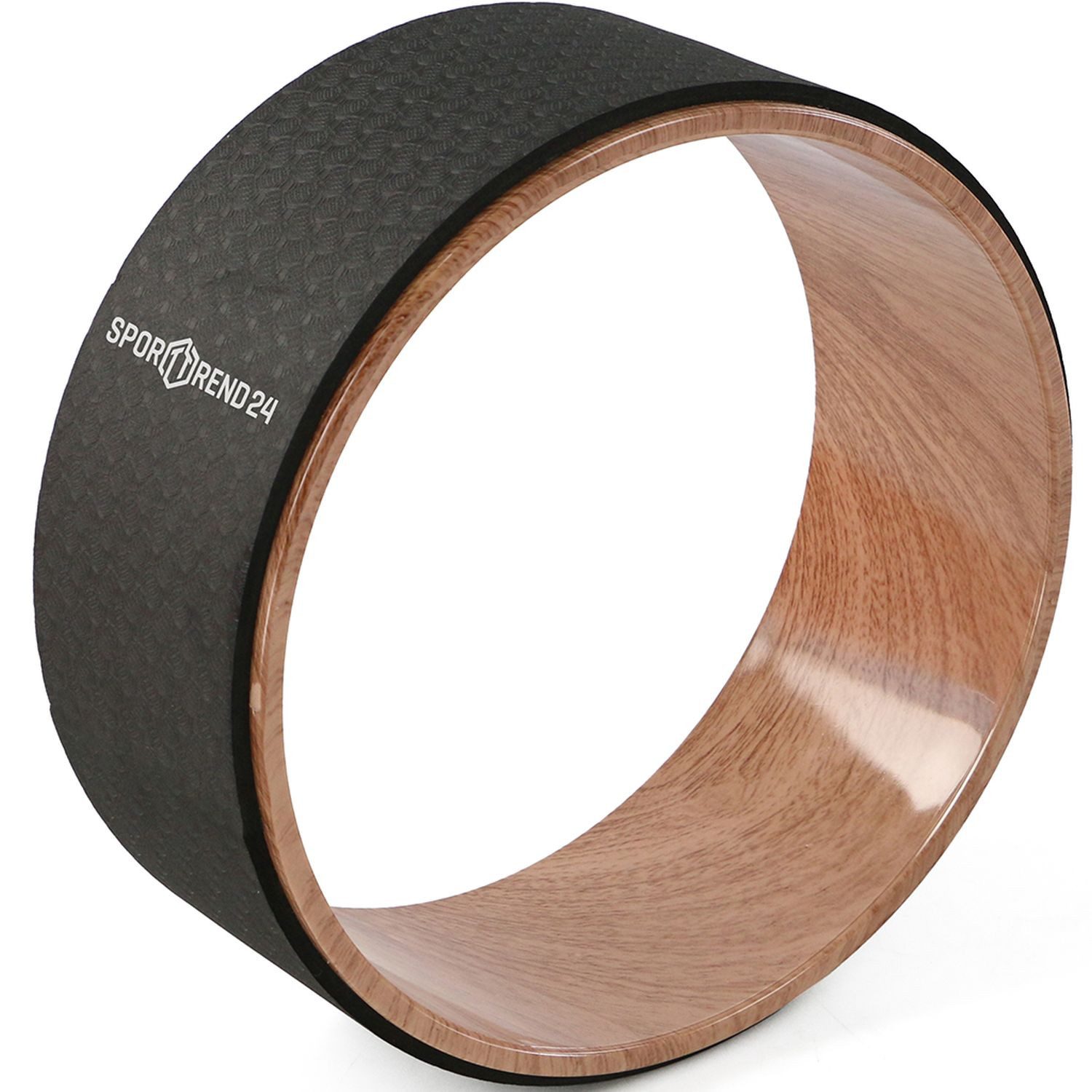 Sporttrend 24 Yoga-Rad Yoga Wheel TPE / Holz, Yogarad für Yoga Pilates, Pilates
