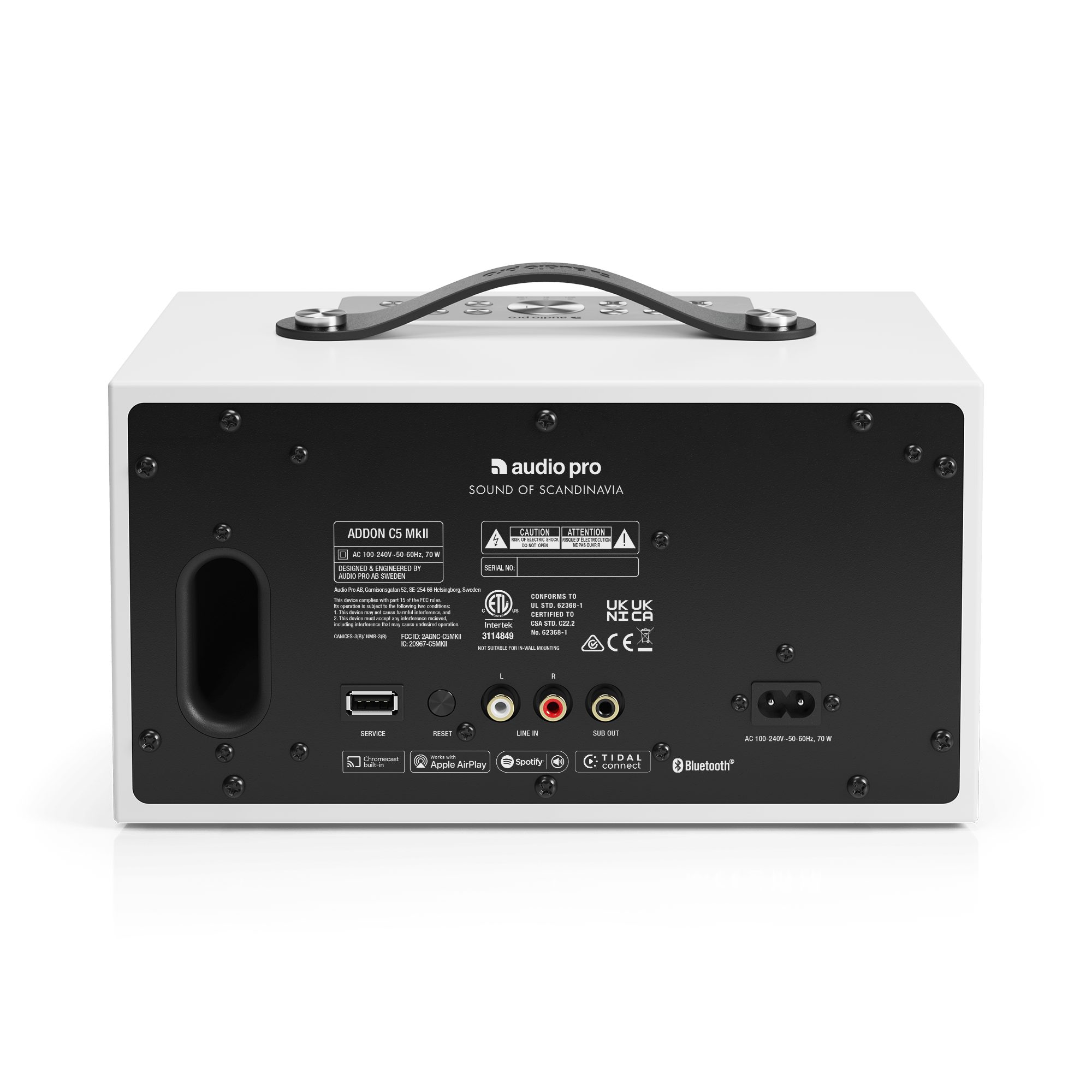 (WiFi), Audio Lautsprecher) MkII WLAN Multiroom Pro Pro C5 (Bluetooth, Weiß Addon Audio Wireless Multiroom-Lautsprecher