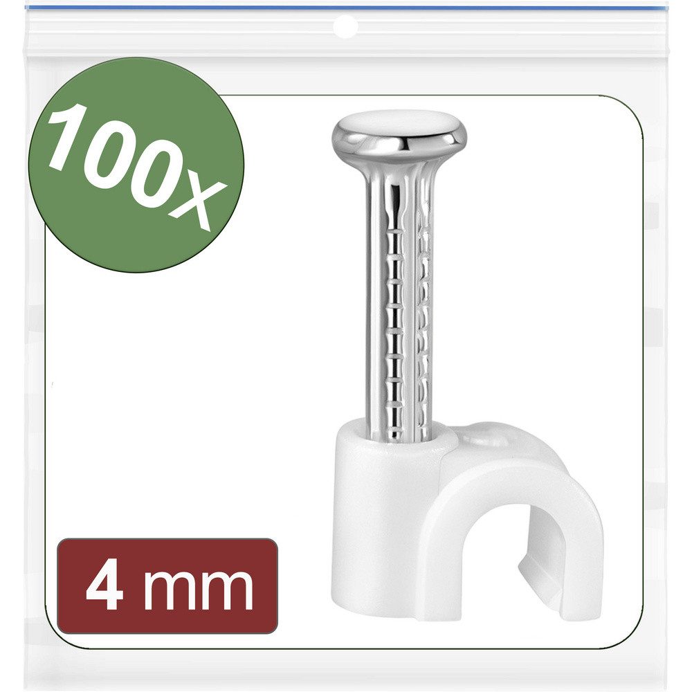 Quadrios Kabelverbinder-Sortiment Quadrios 24CA417 Nagelschellen 24CA417 Bündel-Ø-Bereich 2 bis 4 mm, 24CA417