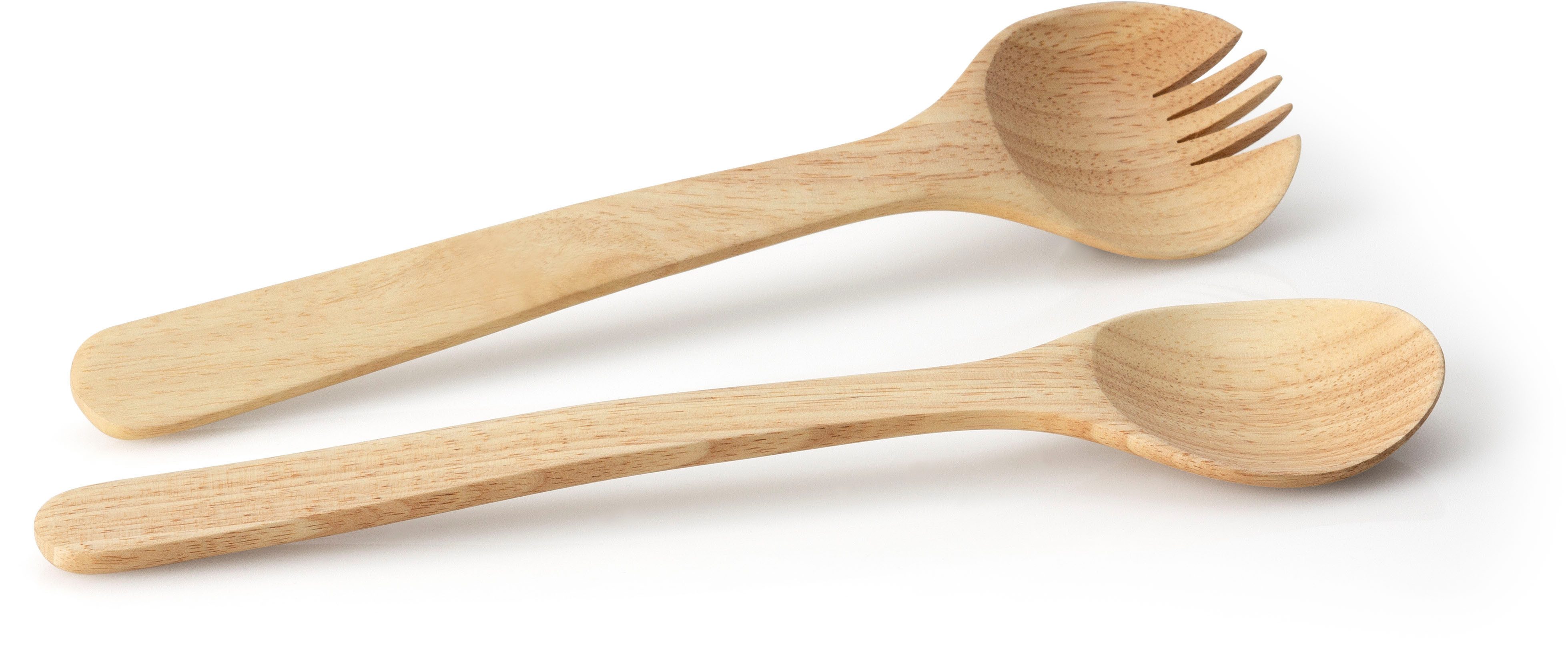 Continenta Salatbesteck (2-tlg), Gummibaum-Holz