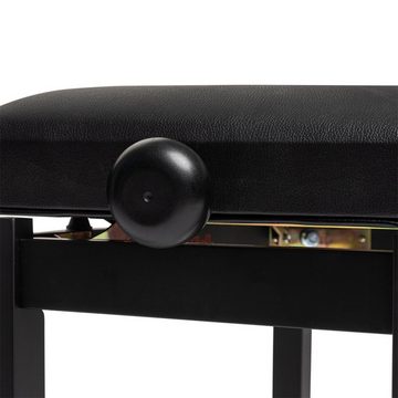Stagg Klavierbank Klavierbank, matt, schwarz, mit Vinylbezug in schwarz