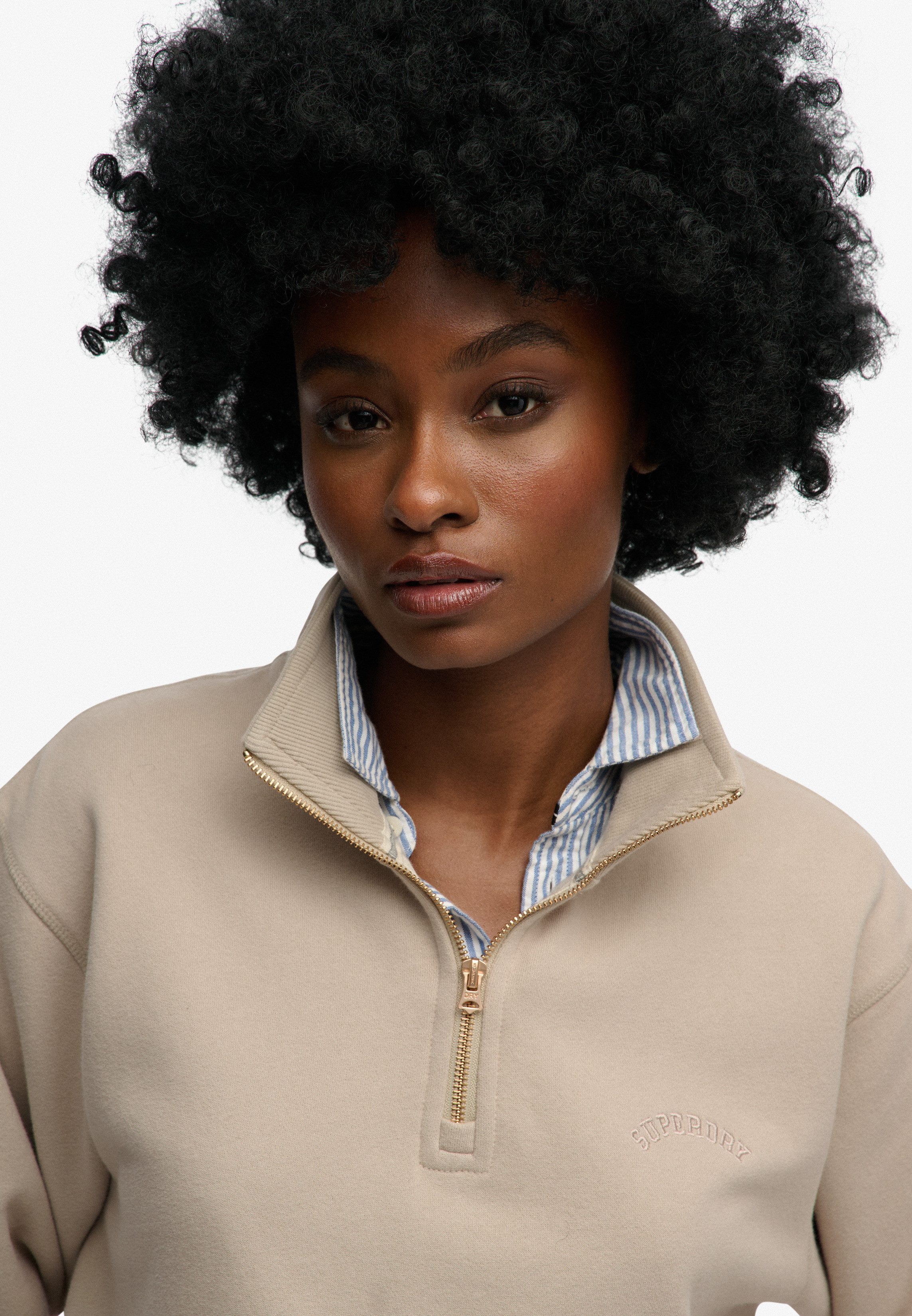 Superdry Sweatshirt ESSENTIAL LOGO EMB HALF ZIP