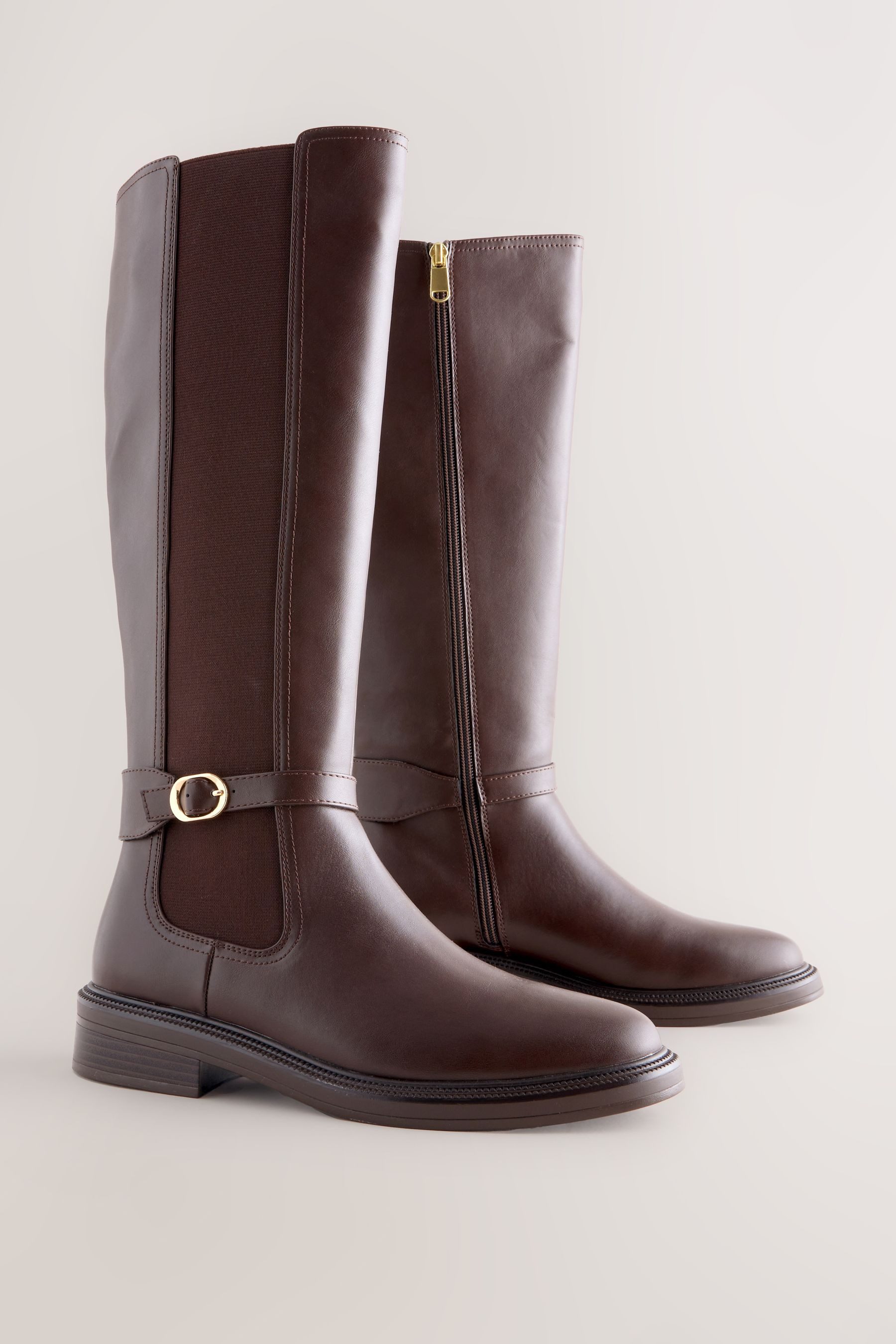 Next Forever Comfort® Kniehohe Stiefel mit Schnalle Stiefel (1-tlg) günstig online kaufen