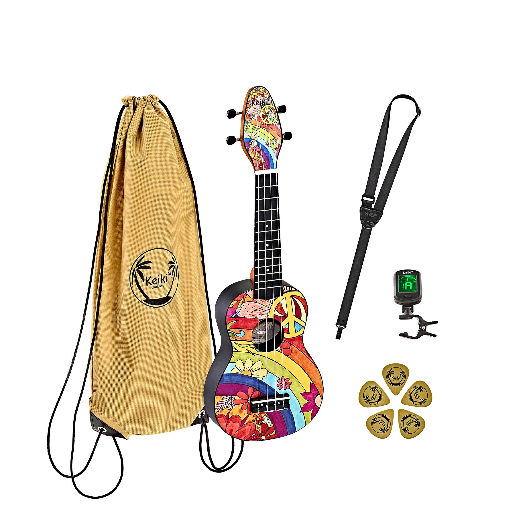 Keiki Ukulele K2 Komplettset, Soprano