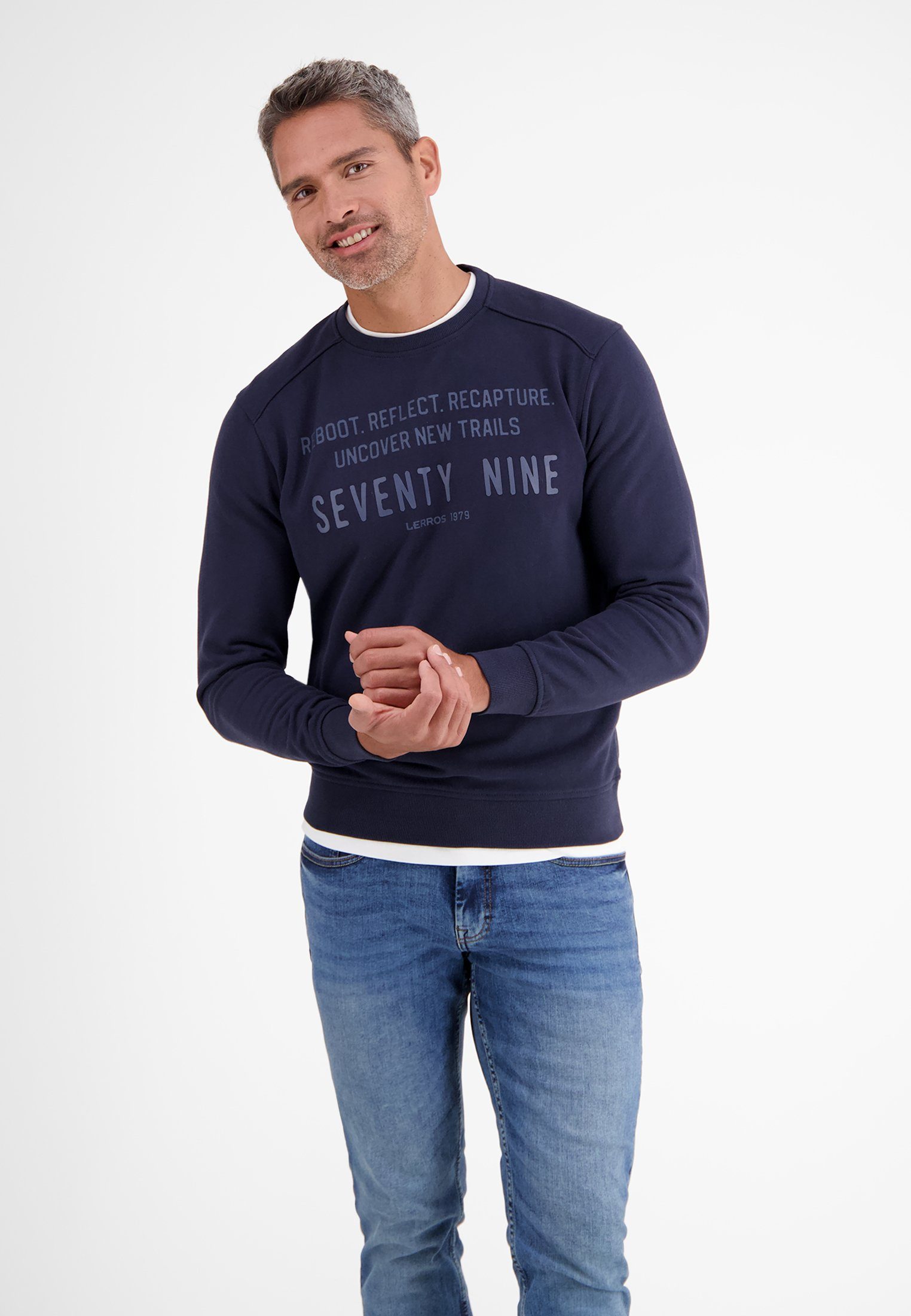 LERROS Sweatshirt LERROS French-Terry Crewneck Sweatshirt