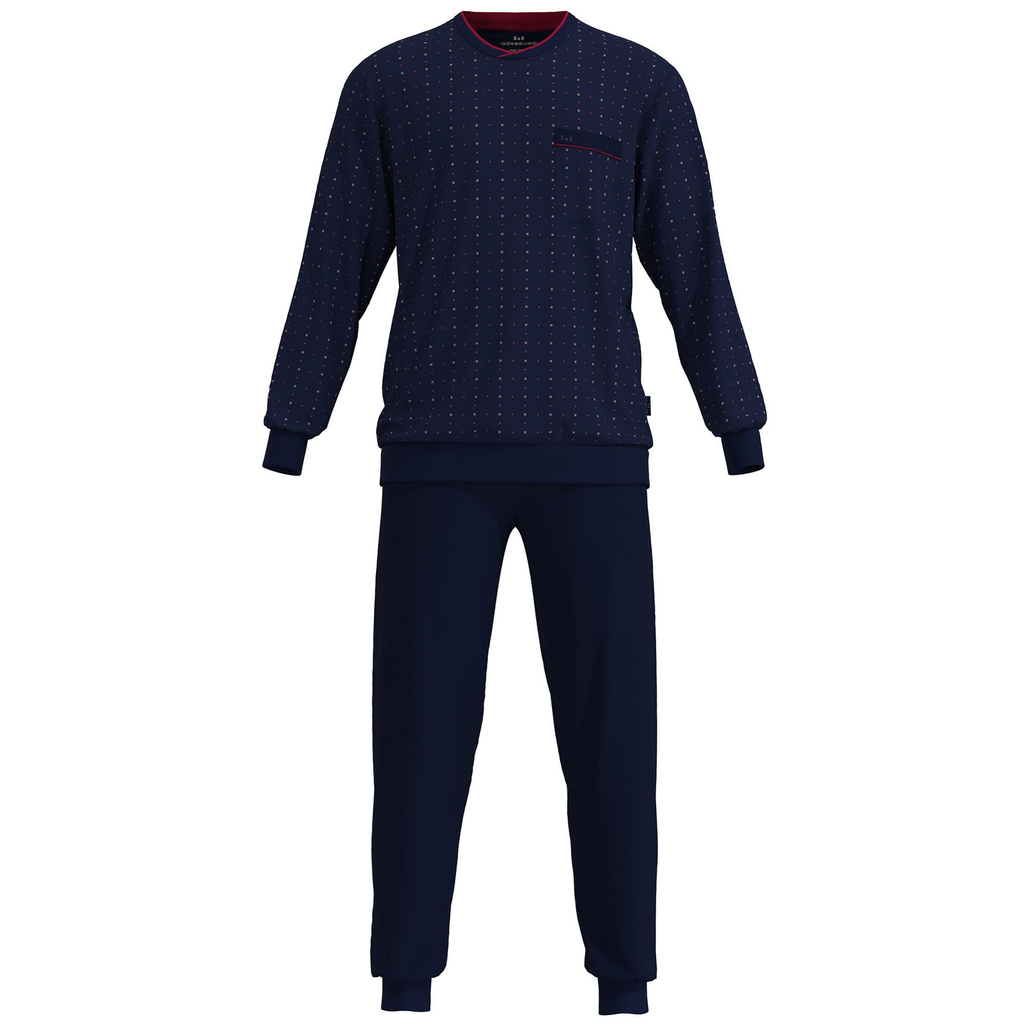 Pyjama Herren Pyjama Baumwolle