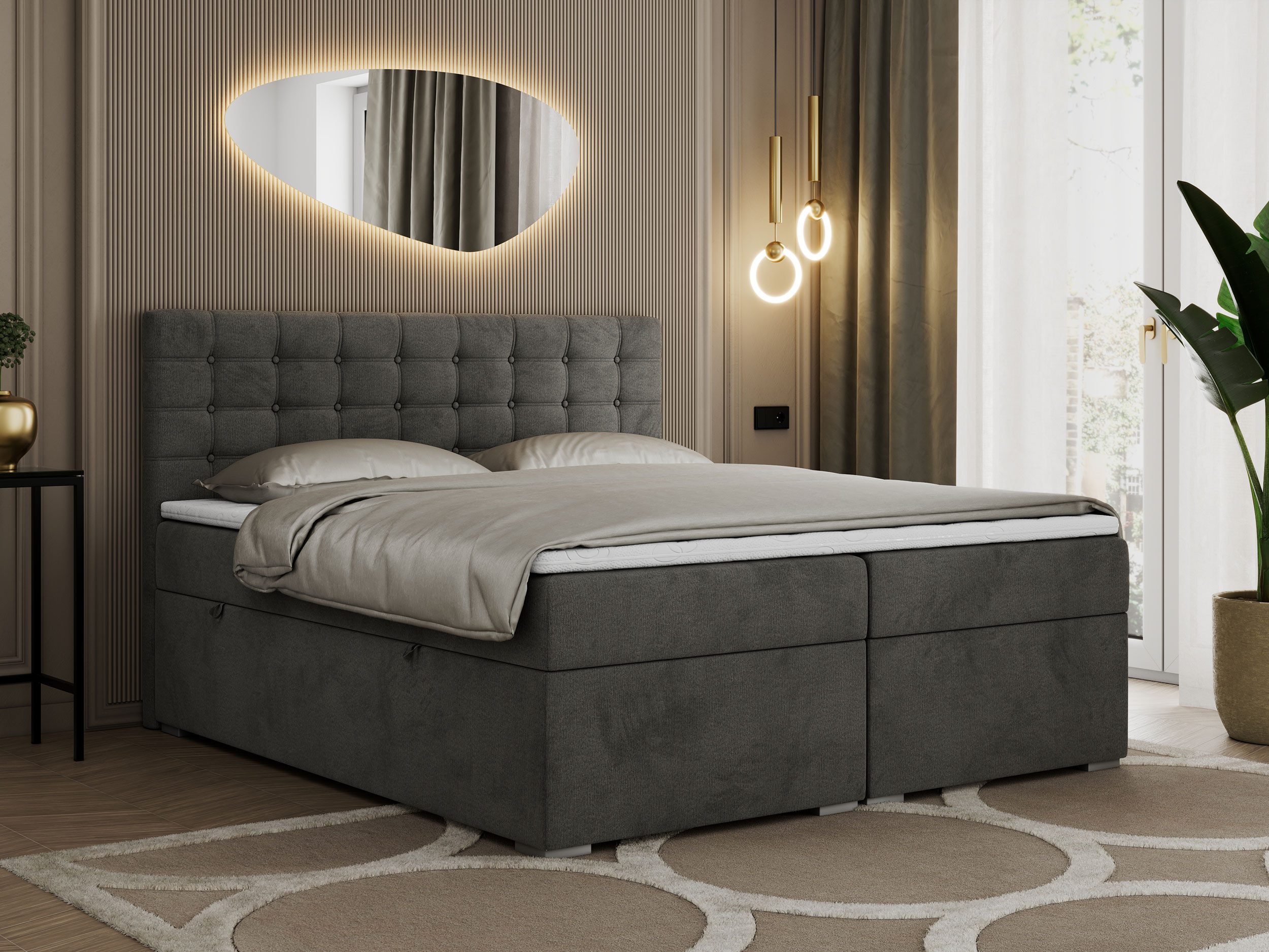 MKS MÖBEL Boxspringbett SUSAN (Set, Packung, günstig online kaufen