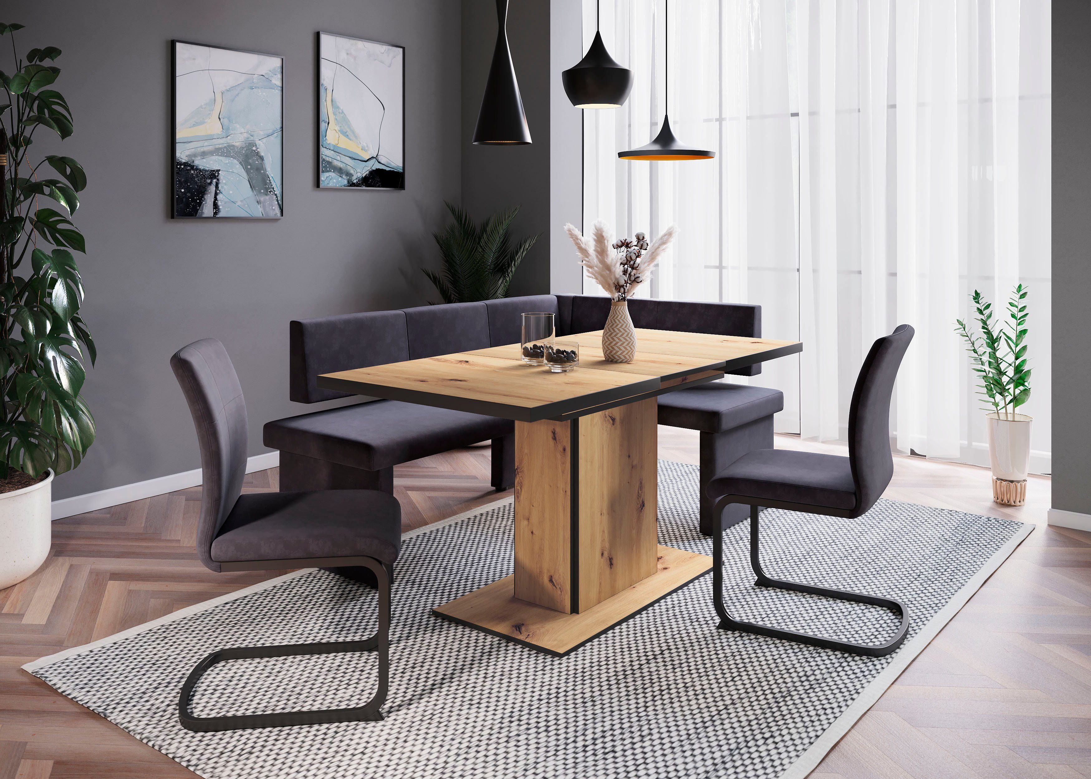 HELA Eckbank PIA, Langer Schenkel links und rechts montierbar