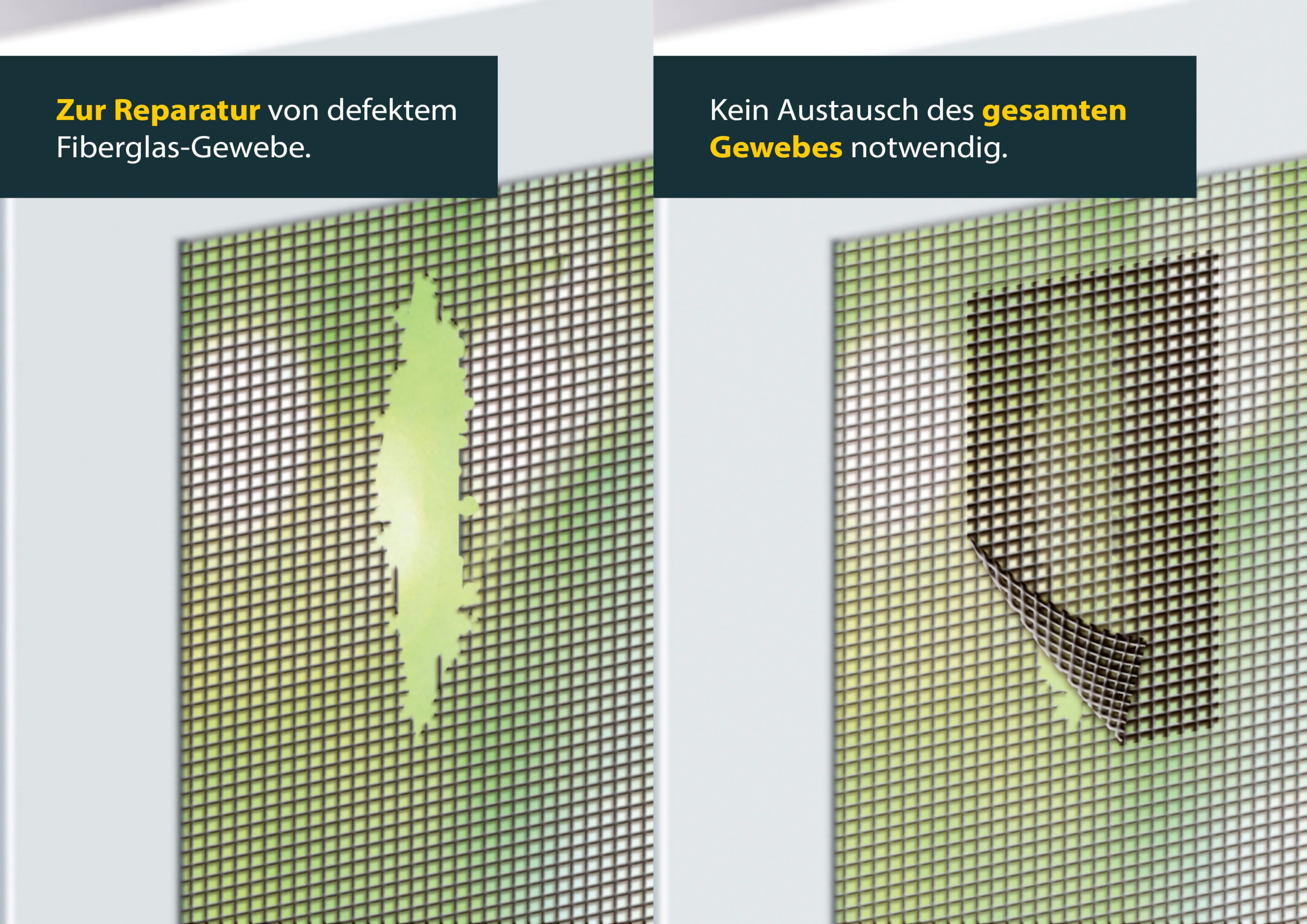 SCHELLENBERG Reparatur-Set Fiberglas-Pflaster für Insektenschutz Fliegengitter, zur Reparatur von defektem Fiberglasgewebe