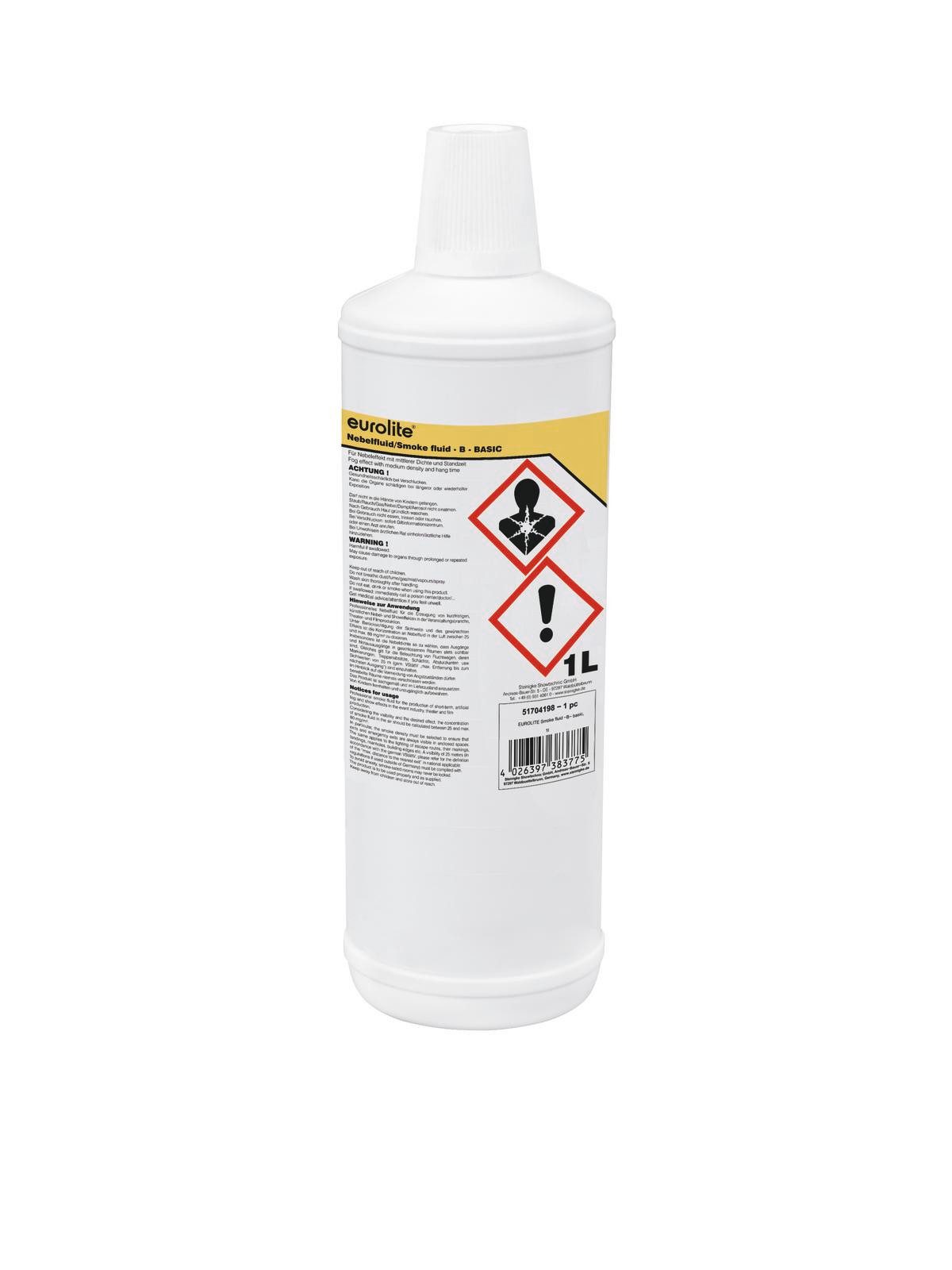 EUROLITE Discolicht Smoke Fluid -B- Basic, Nebelfluid, verschiedene Größen