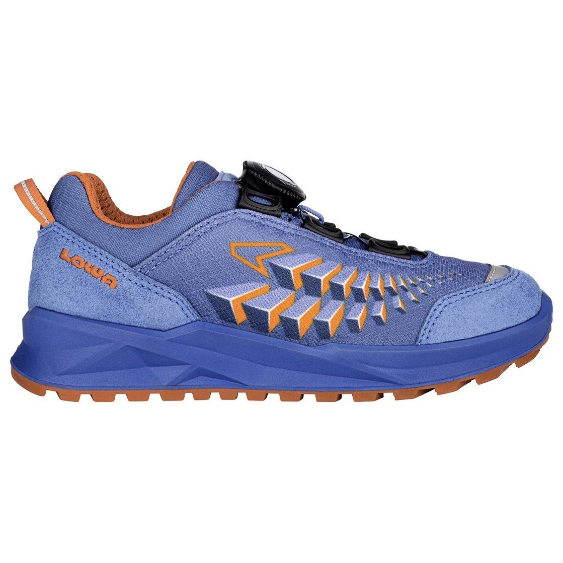 Lowa Ferrox Low GTX (Textil/Synthetik, wasserdicht) blau/orange Kinder Wanderschuh