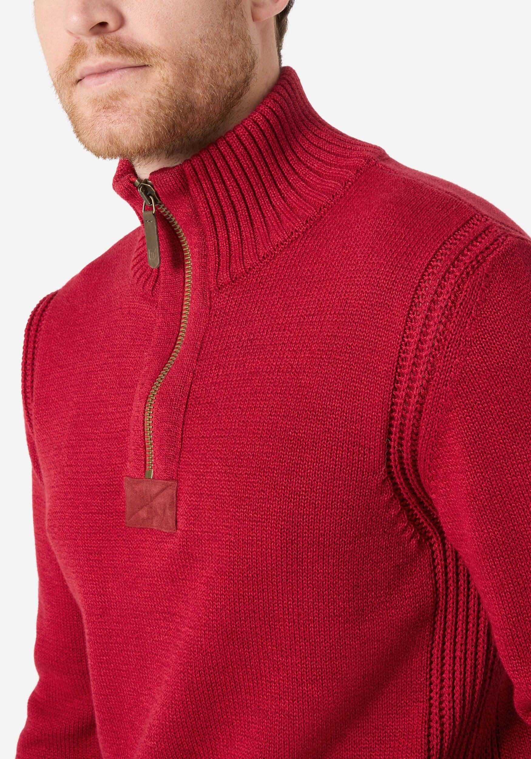 TIMEZONE Strickpullover Stilvoller Pullover mit Reißverschluss-Design (1-tl günstig online kaufen