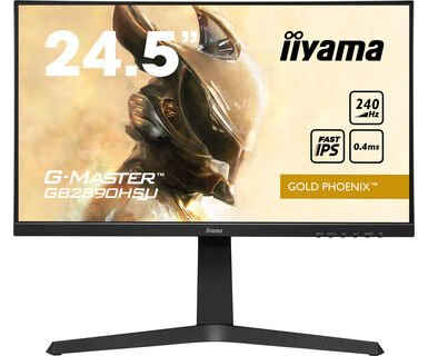 Iiyama IIYAMA GB2590HSU-B1 LCD-Monitor, Flat, 62,2cm (24,5), 1.920x1.080 FHD Gaming-Monitor (62,2 cm/25 ", 1920 x 1080 px, 240 Hz, IPS, 0,4 ms, IPS, neig/schwenk/höhenverstb., HDMI, DiplayPort, USB, schwarz)