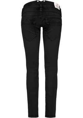 Herrlicher Röhrenjeans PITCH SLIM REUSED DENIM Low Waist mit leichtem Push-Up-Effekt