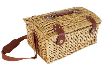 MCW Picknickkorb MCW-B23, Kühltasche und Picknickdecke mit Tragegriff