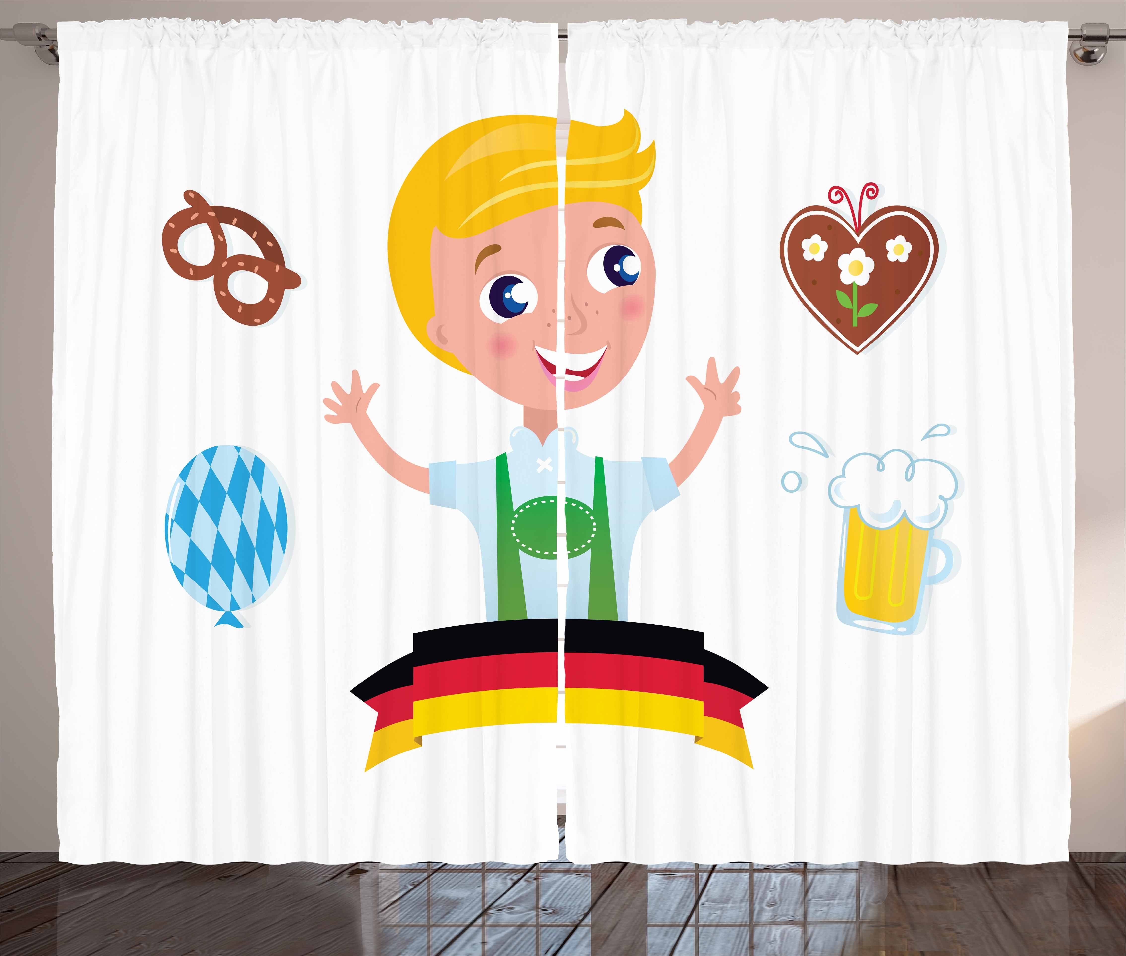 Schlaufen mit Gardine Haken, Vorhang Schlafzimmer und Kräuselband Deutsche Boy Bavarian Oktoberfest Abakuhaus,