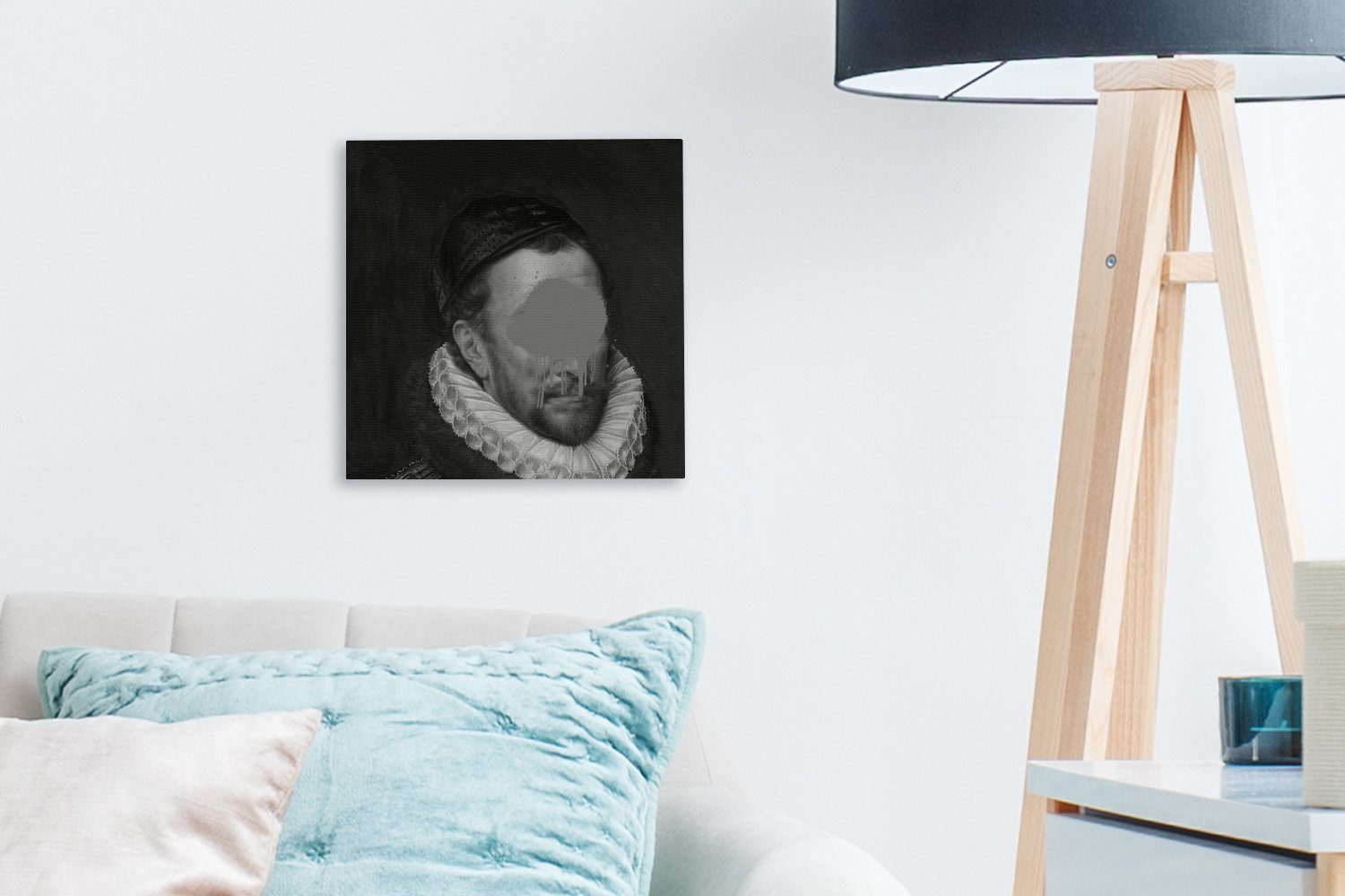 Bilder Adriaen Weiß, - Leinwand Schlafzimmer bunt (1 Schwarz von - Wohnzimmer I. für OneMillionCanvasses® Thomasz Wilhelm und St), Gemälde Porträt