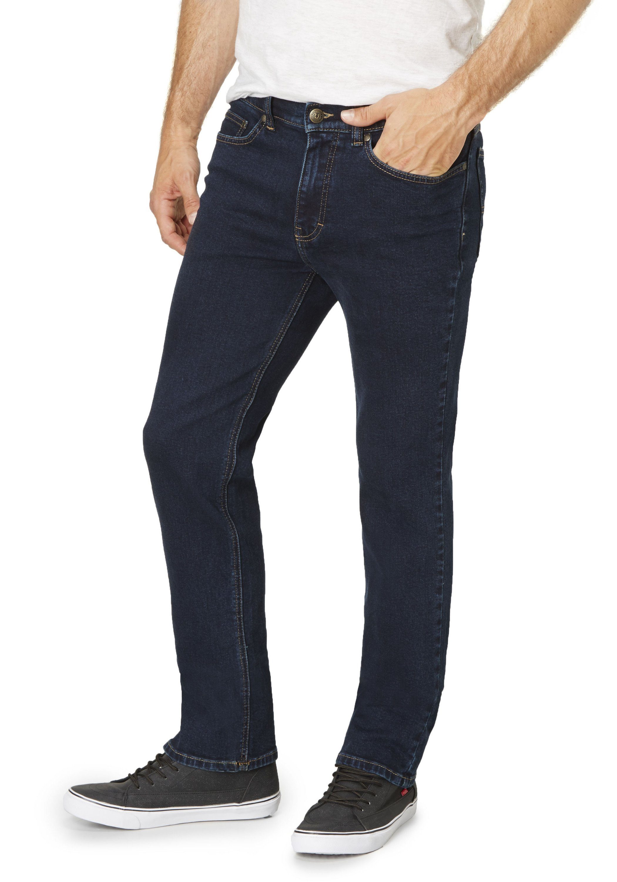 Slim-Fit blue/black Jeans Paddock's mit Slim-fit-Jeans RANGER Stretchanteil