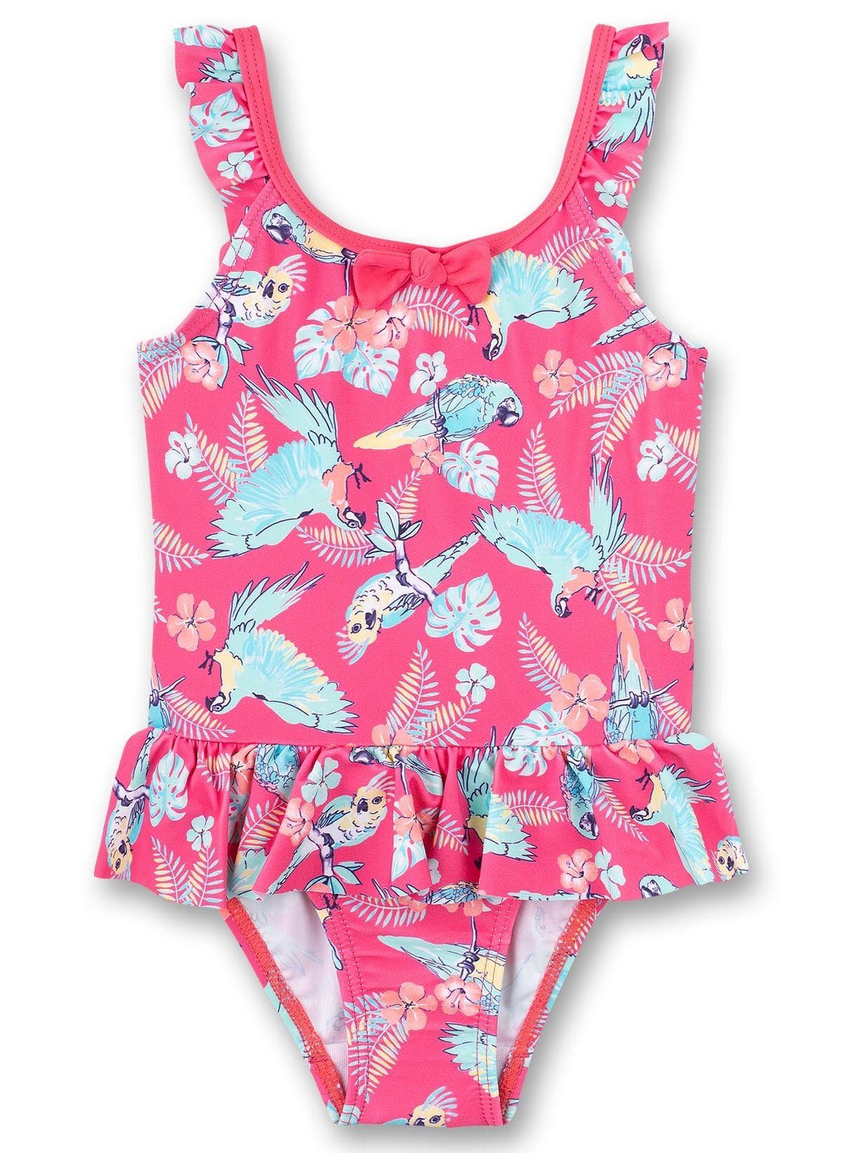 Sanetta Badeanzug »Mädchen Badeanzug - Papagei-Blumen-Muster, rosa,« online  kaufen | OTTO