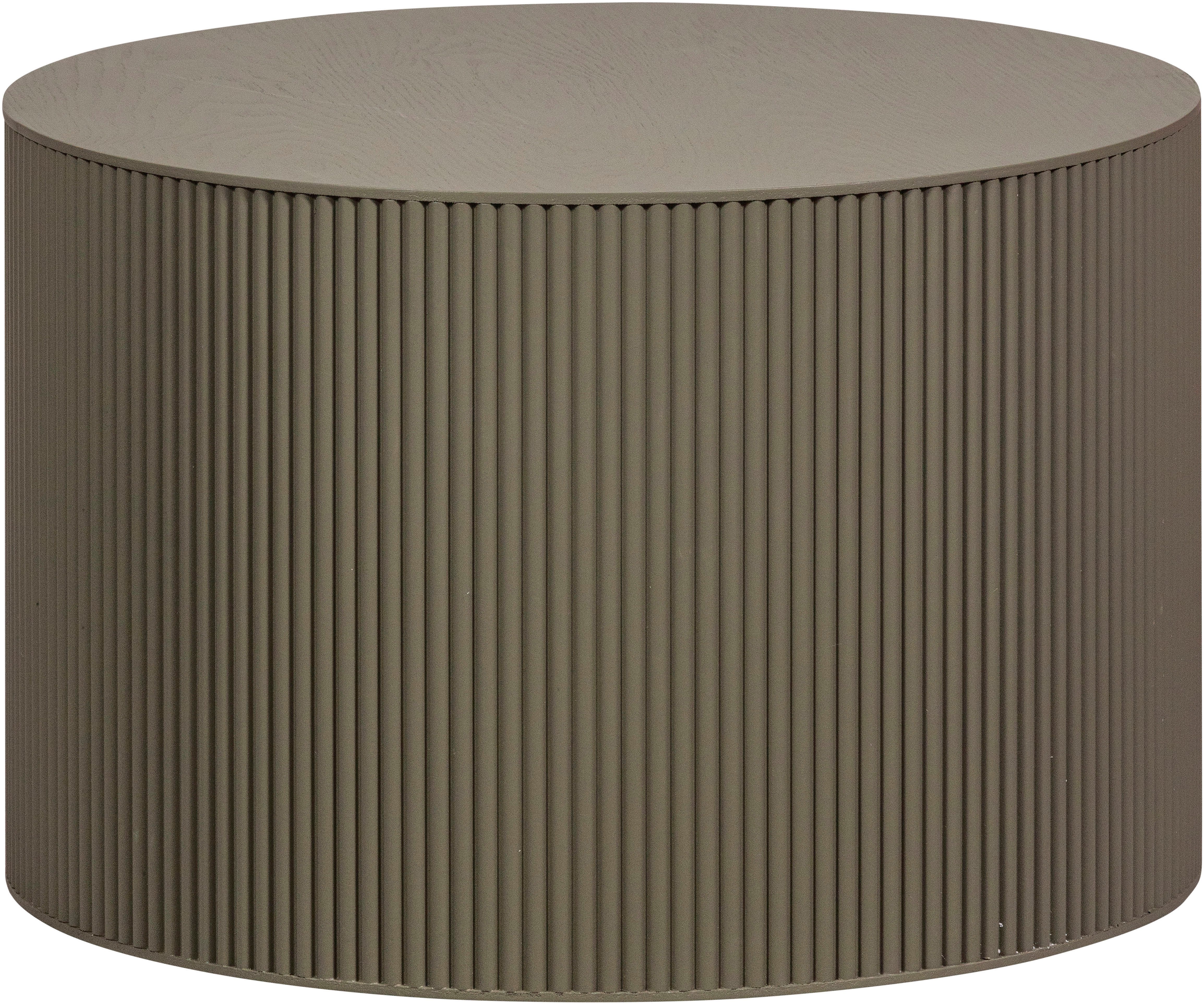 WOOOD Beistelltisch Prague, runde Form, aus gepresstem Plattenmaterial, Höhe 40 x ø 60 cm