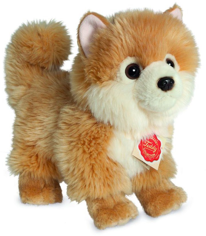 Image of Teddy Hermann Kuscheltier Hund "Zwergspitz", stehend, 22 cm, braun