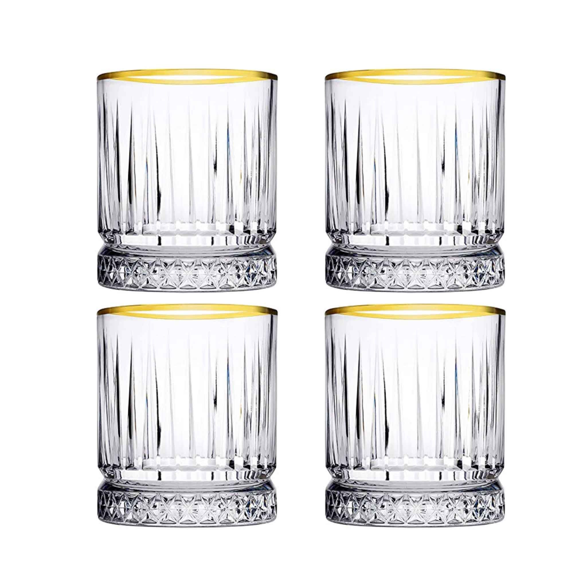 Pasabahce Gläser-Set Pasabahce Elysia Golden Whiskygläser – 4-tlg. Set mit Goldrand, 4-tlg.. € 57,90, (€ 57,90 pro 1 Stk).