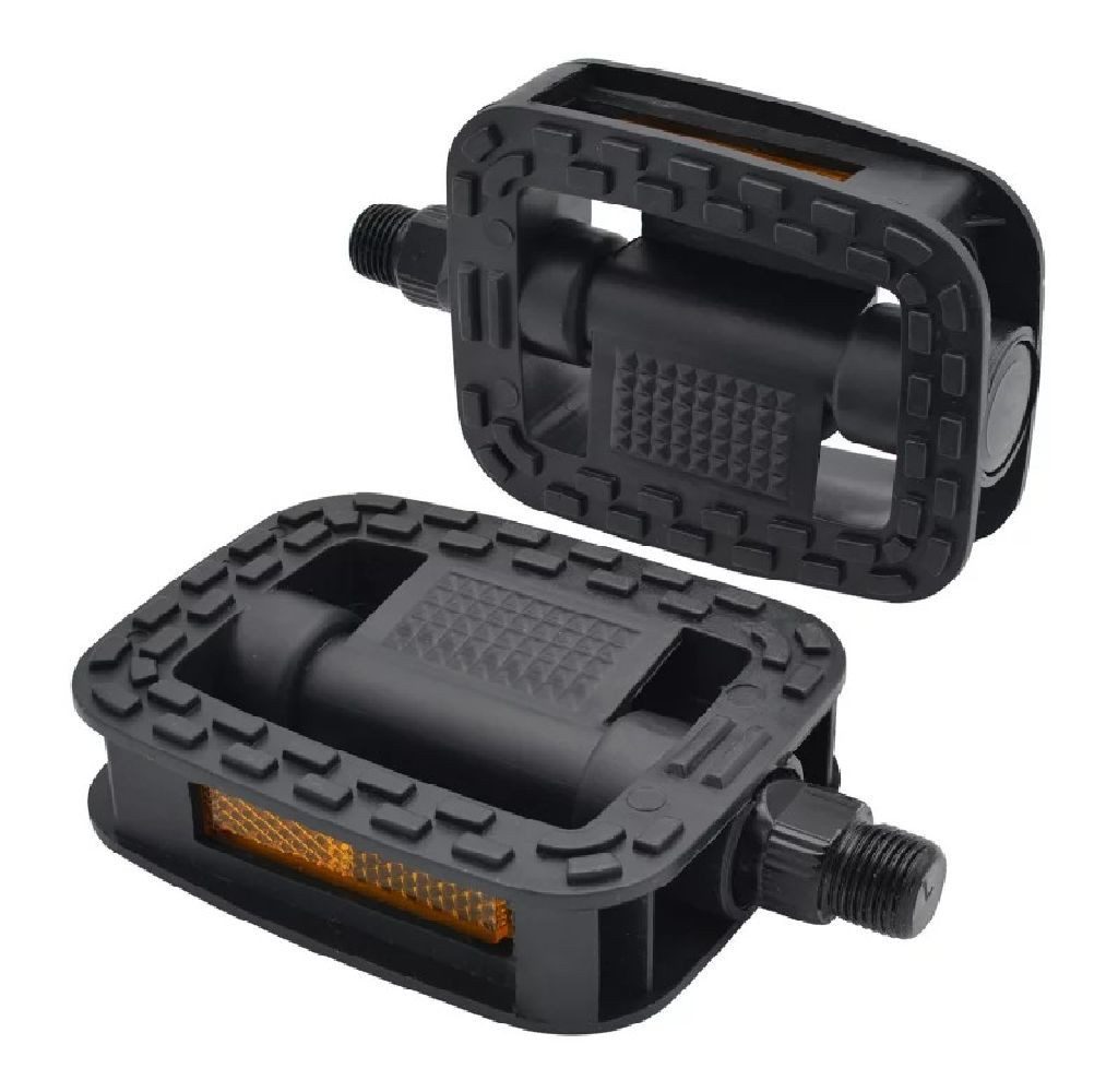 Bahama Warenvertriebs GmbH Plattformpedale Fahrrad Pedale Universal Pedalset Anti-Rutsch Reflektoren Fahrradpedal (2-tlg)