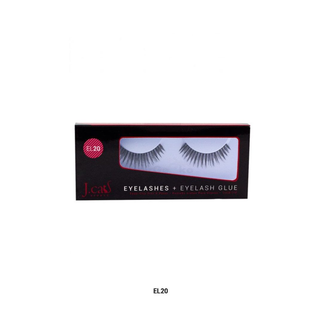 J.Cat Beauty Bandwimpern Eyelashes + Eyelash Glue