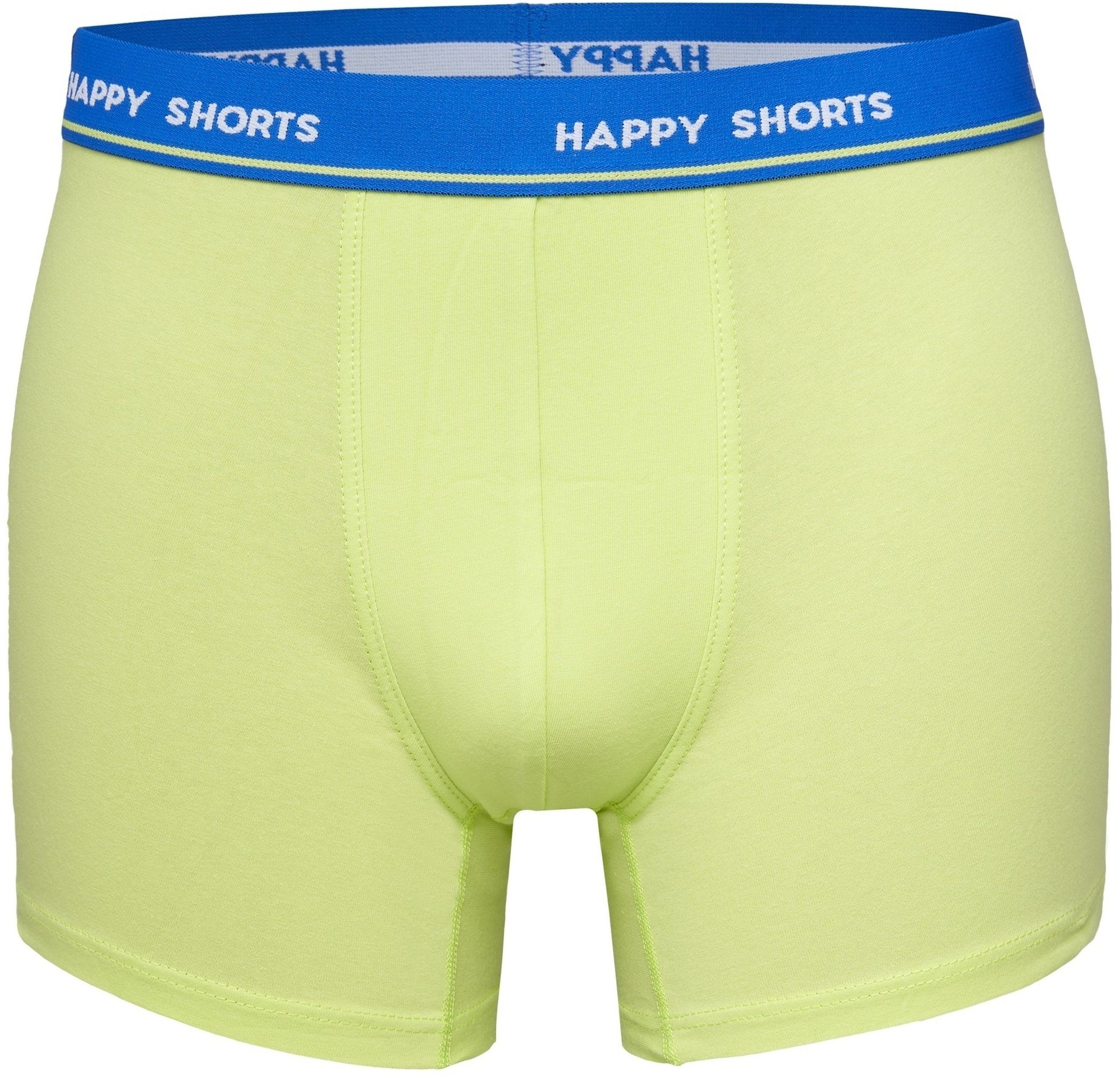 Happy Boxershorts Jersey Gelb SHORTS und HAPPY Pants Trunk Trunk 3 (1-St) Blau Shorts 2 Uni Herren