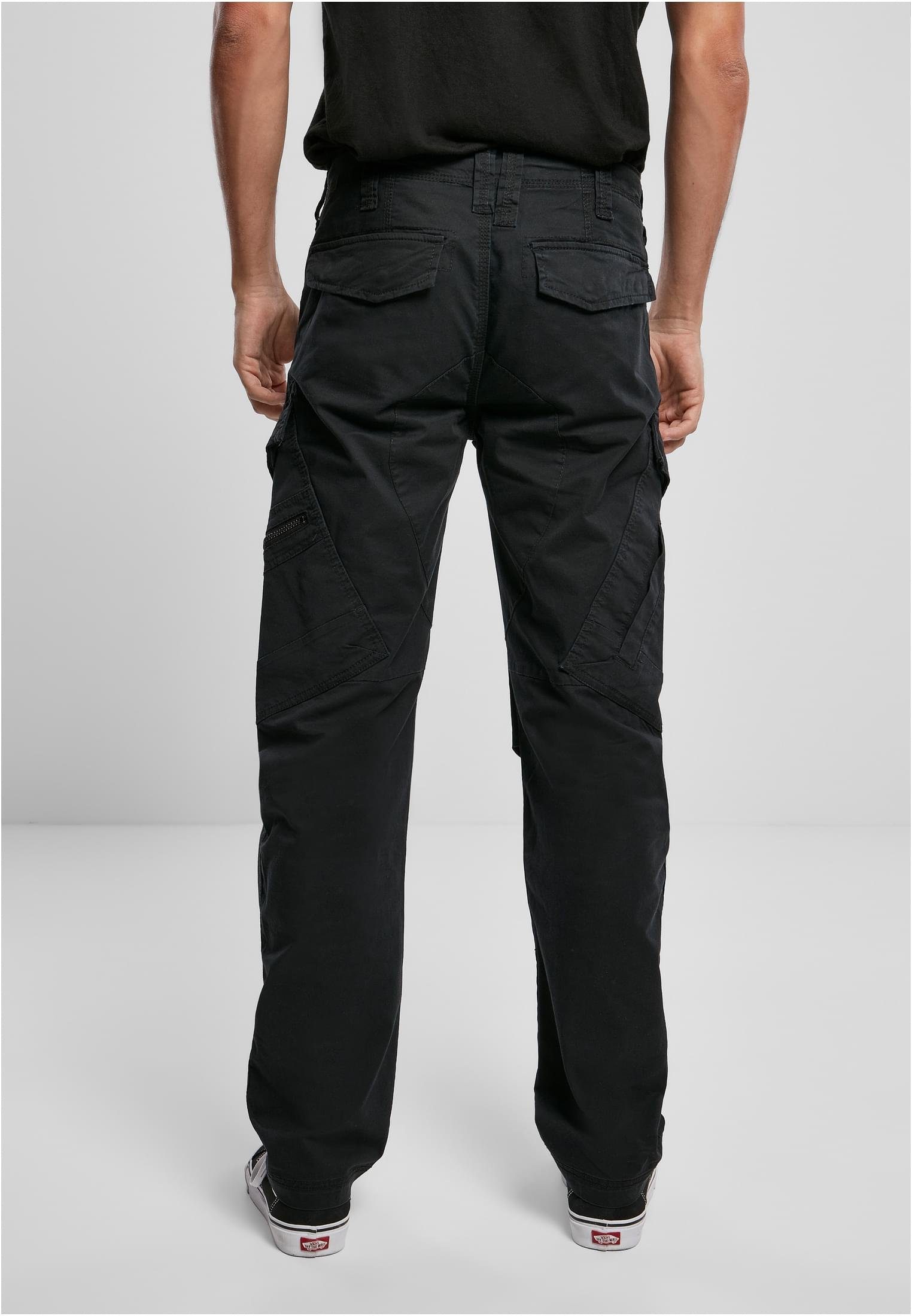 Brandit Cargohose Herren Adven Slim Cargo Pants black (1-tlg) Fit