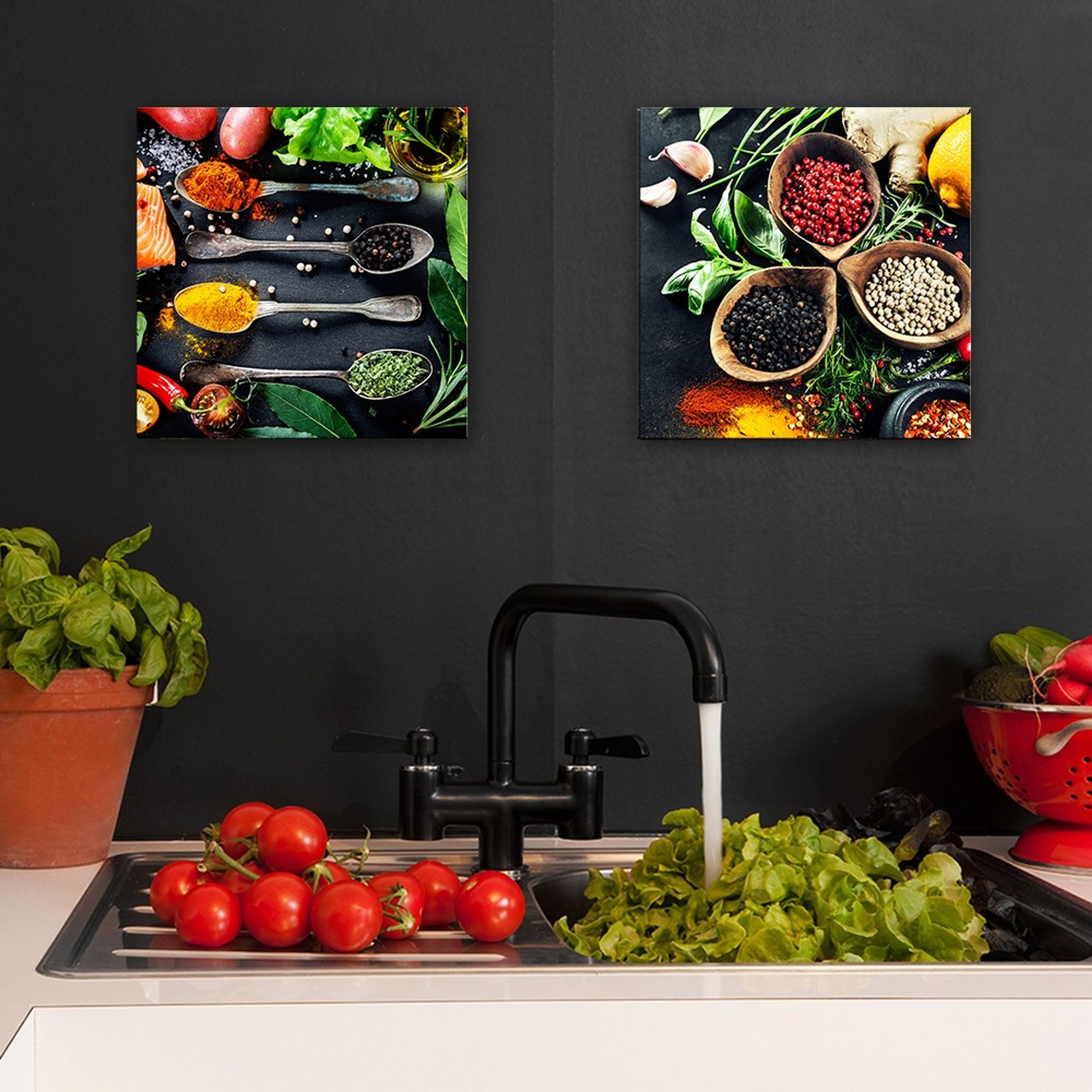 artissimo Deco-Panel Bild Küche Kaffee 30x30cm / Küchendeko modern / Wandbi günstig online kaufen