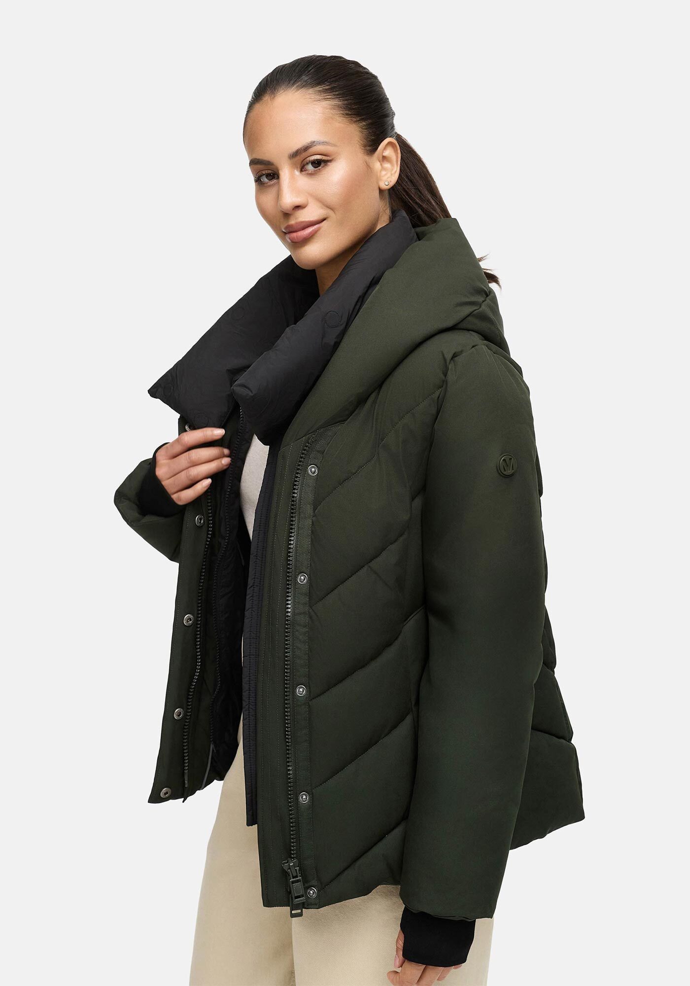 Marikoo Winterjacke Nadiraa 2-in-1 Funktion Herausnehmbare Polyester-Innenteil