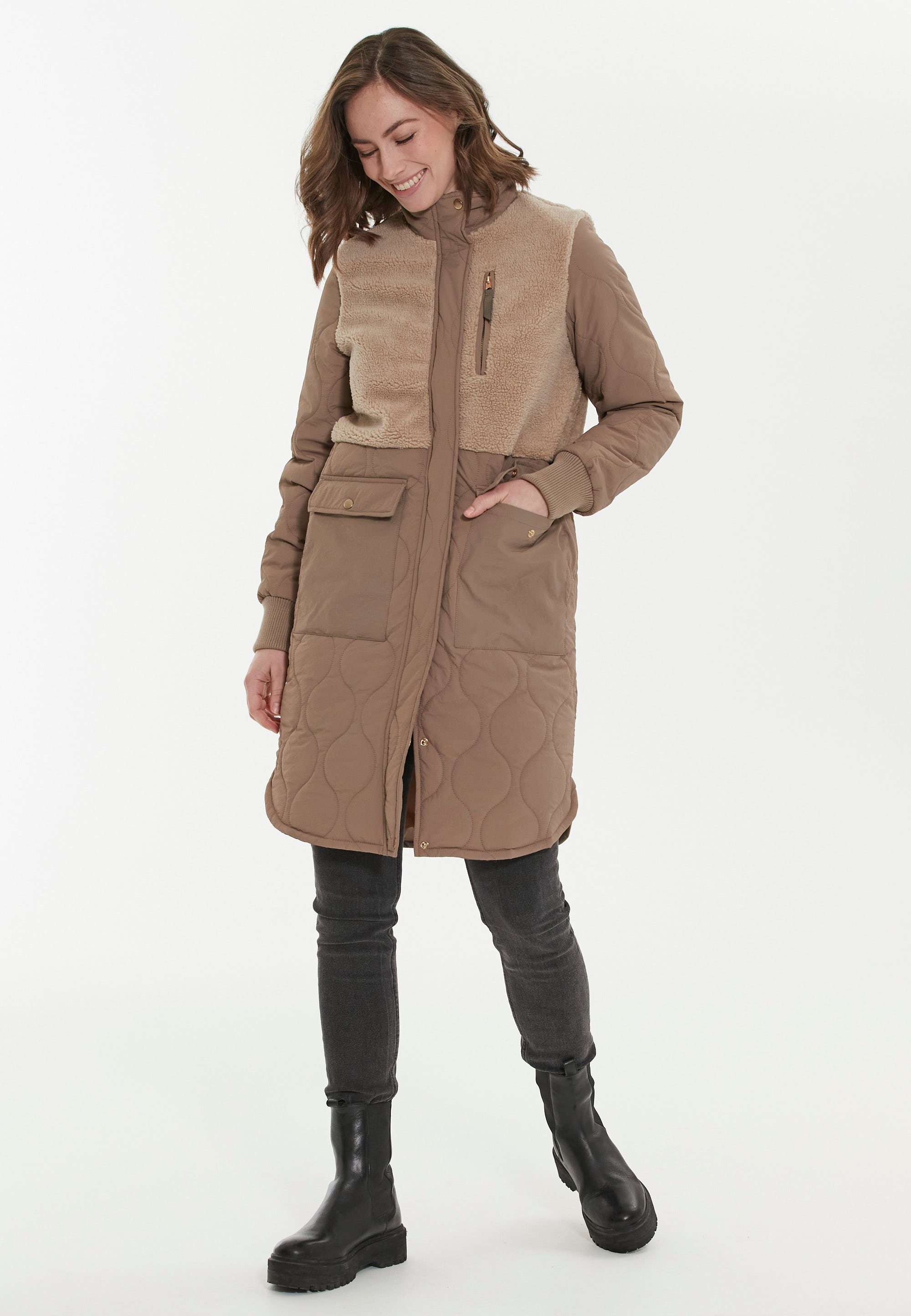 WEATHER REPORT Kurzmantel Hollie in beige Design legerem