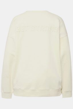 Studio Untold Sweatshirt Sweatshirt oversized Rücken-Embossing