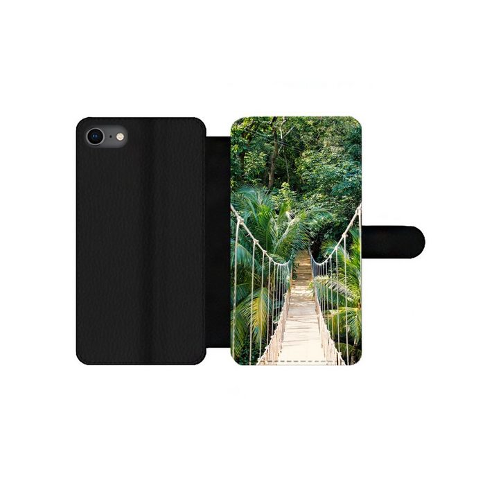MuchoWow Handyhülle Dschungel - Palme - Brücke - Natur - Pflanzen Handyhülle Telefonhülle Apple iPhone SE (2020)