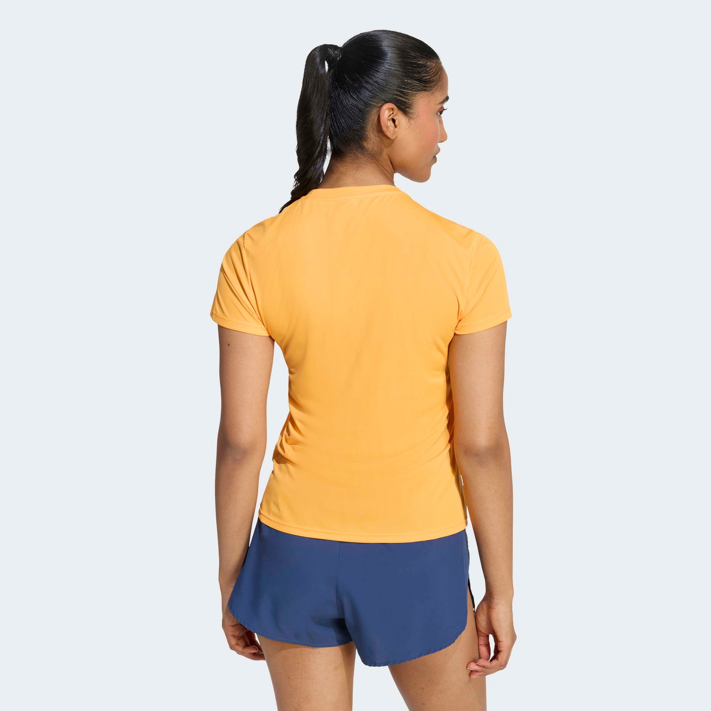 adidas Performance Laufshirt ADIZERO E TEE für Erwachsene, ohne Verschluss, mit Rundhalsausschnitt
