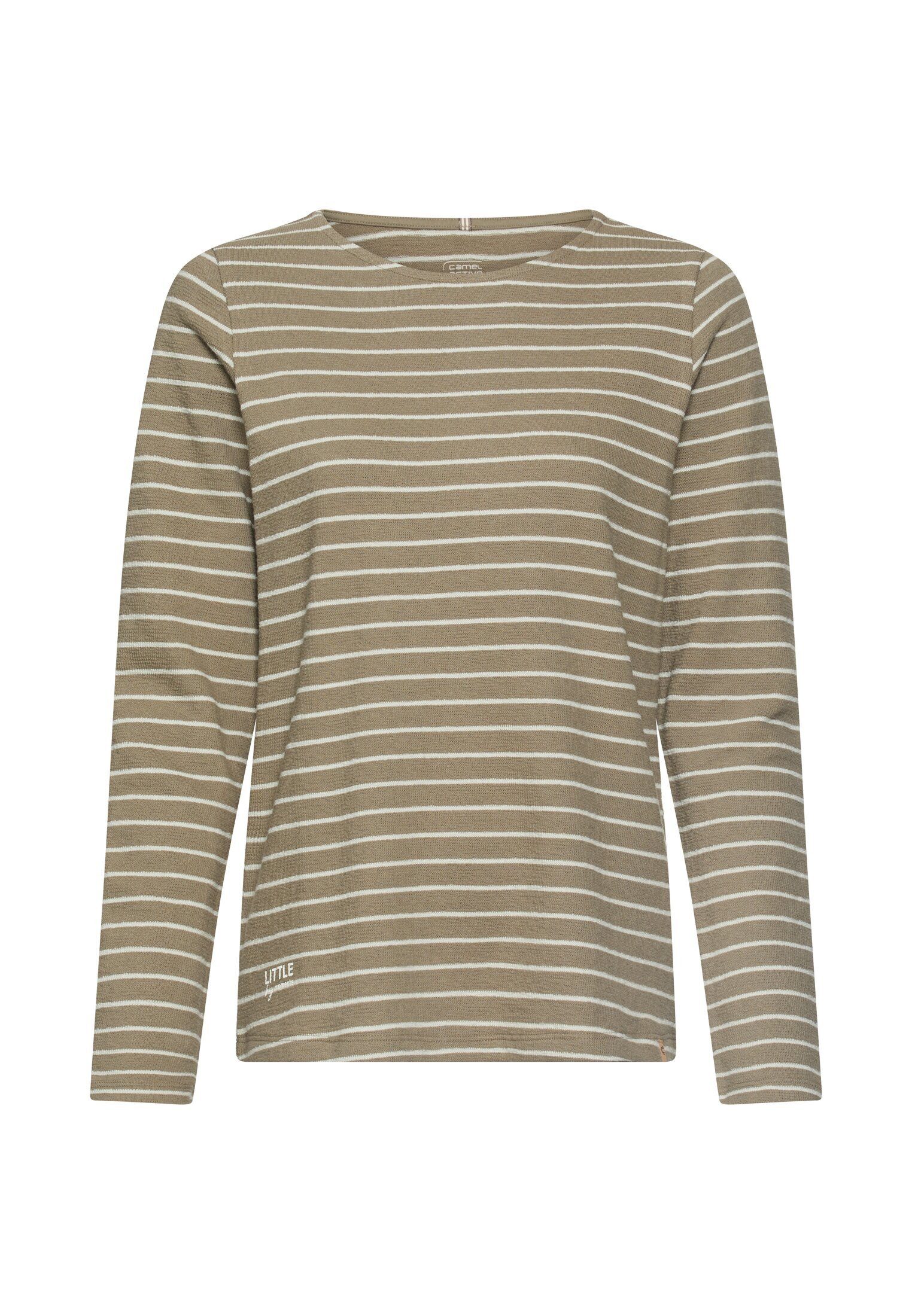 camel active Langarmshirt aus 100% Baumwolle Langarm