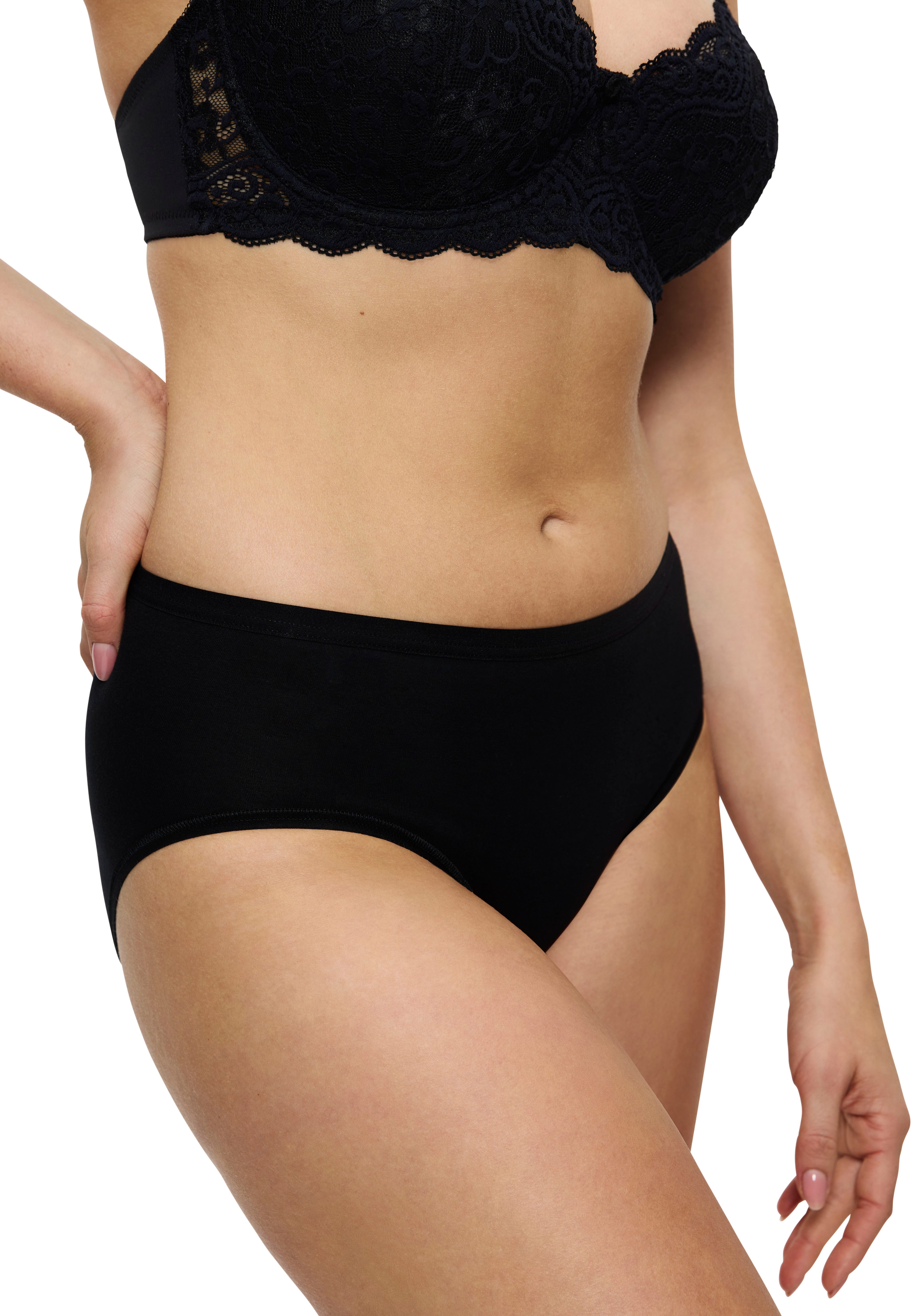 Triumph Midislip Sense Of Cotton (2er Pack) weich, ohne Seitennaht, elastisch