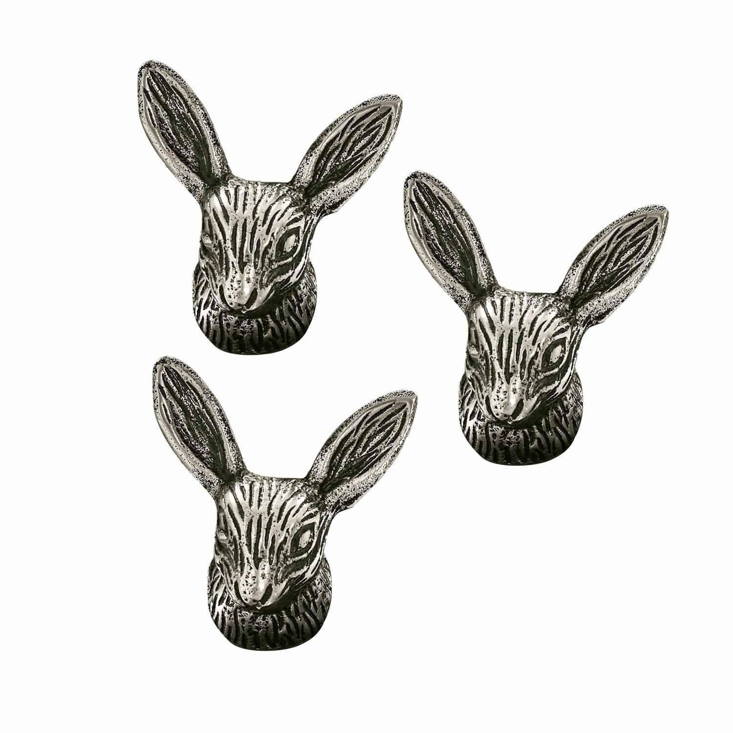 Mirabeau Stumpenkerze Deko-Pin 3er Set Gimont antiksilber (3er Set, 3er Set), none